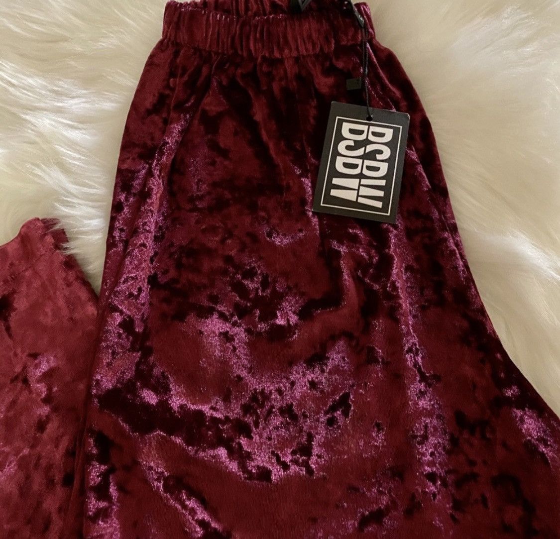 Other BSBW CRUSHED VELVET VERSATILE SNAP BUTTON PANTS Size 22" - 7 Thumbnail
