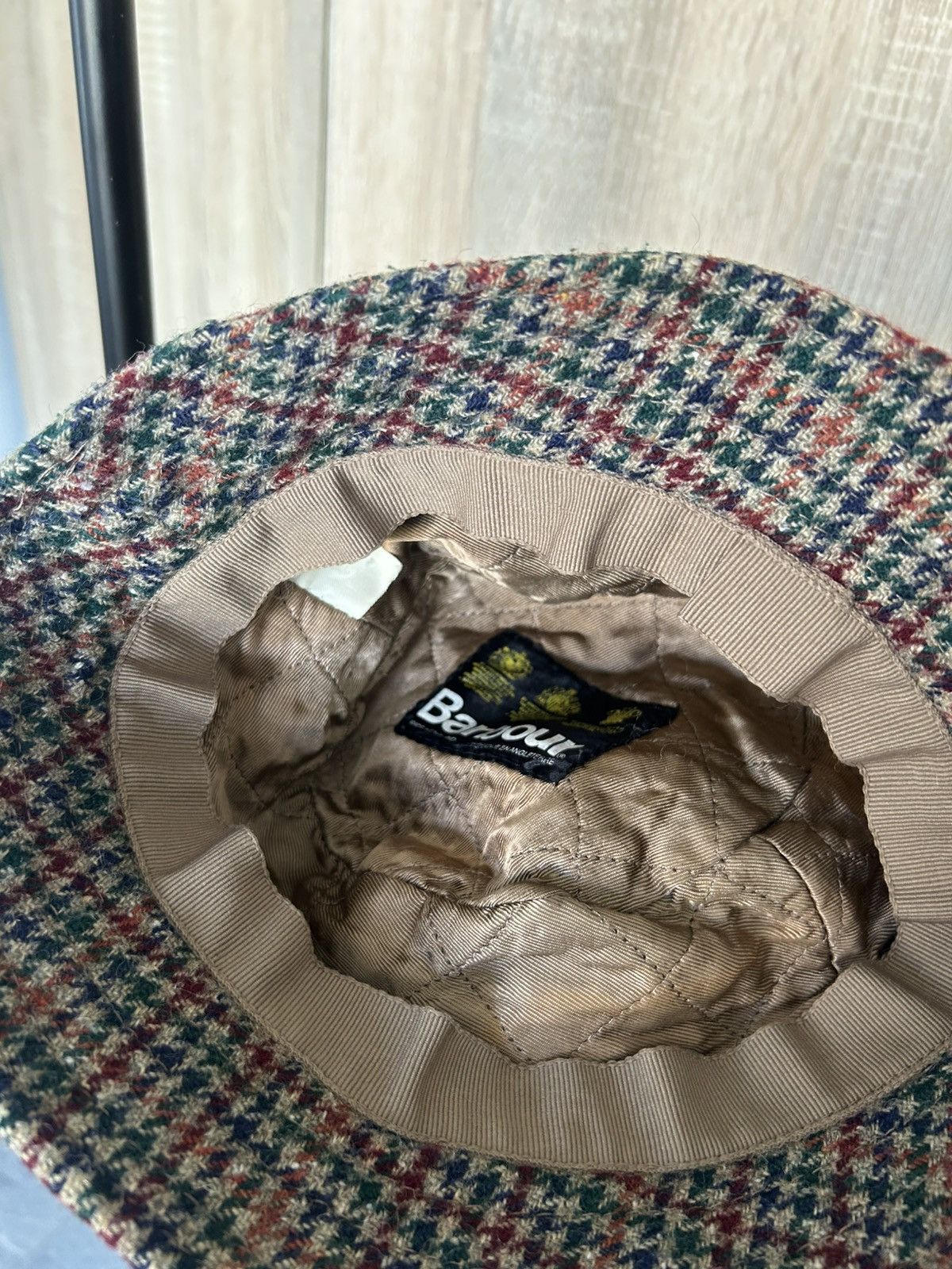 Barbour × Vintage Vintage Barbour hat Panama wool Size 28 - 4 Thumbnail