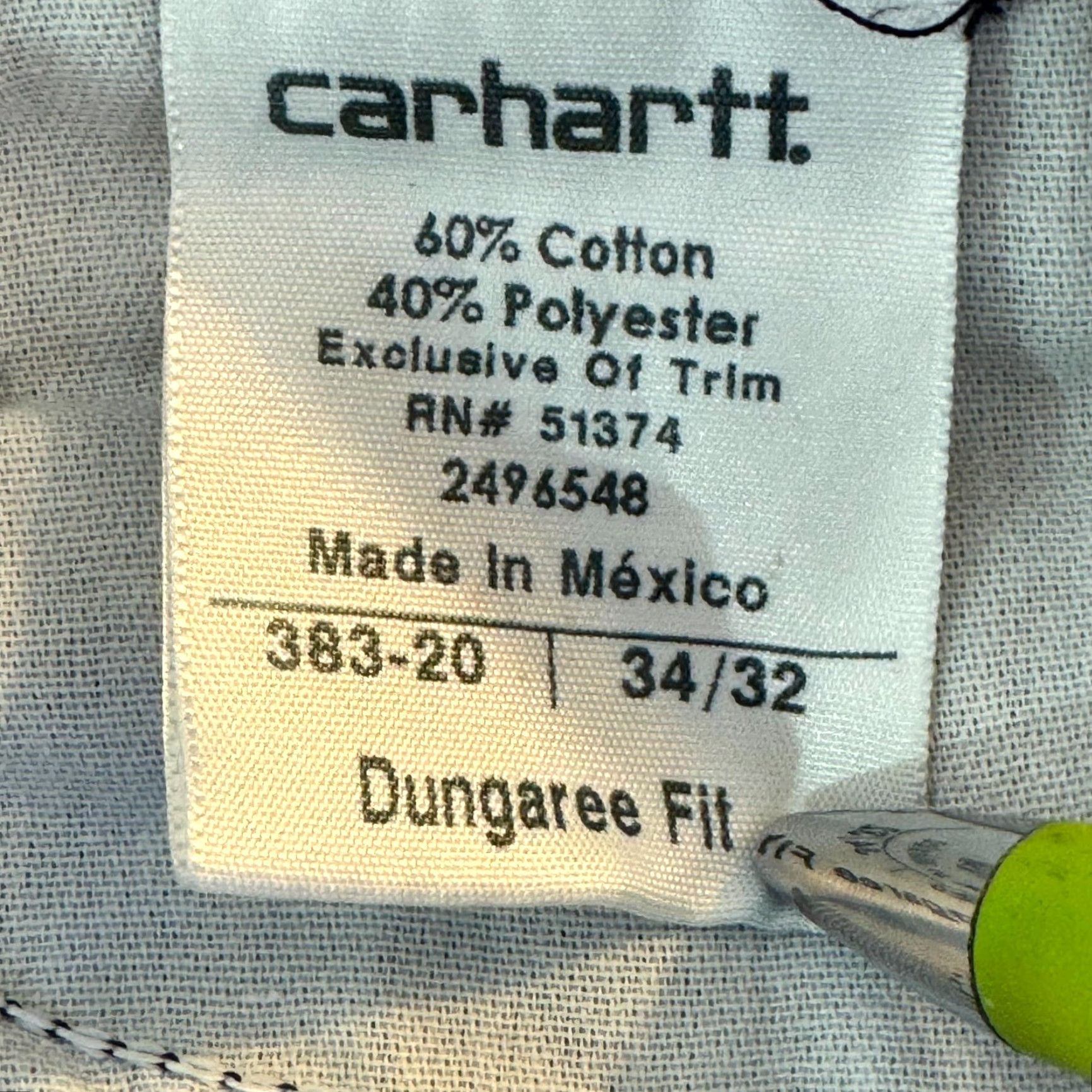 Carhartt Carhartt Carpenter Pants Men 34x32 Navy Canvas Workwear Dungaree Fit Size US 34 / EU 50 - 5 Thumbnail