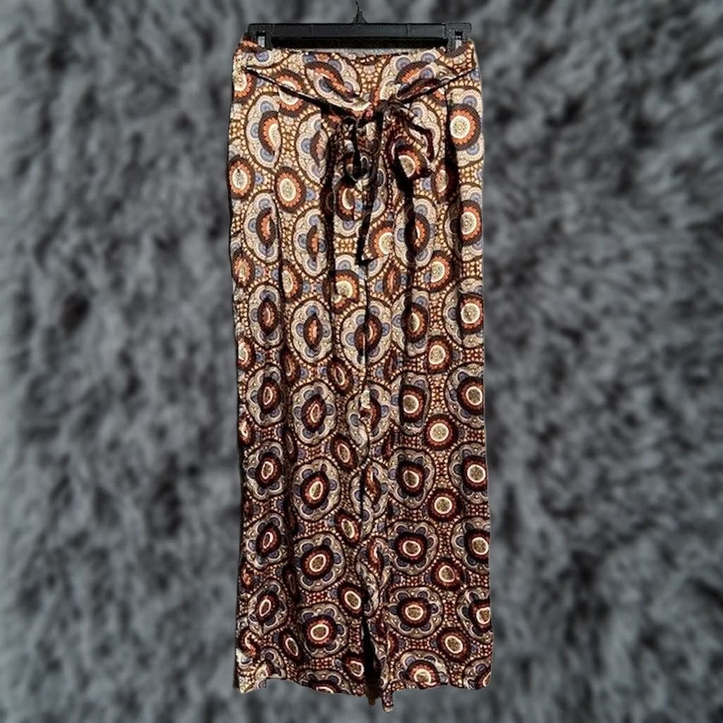 Cider Cider Palazzo Pants Small Hippie Festival Retro Mod 70s Granola Indie Folk Boho Shirt Pants Size 26" / US 2 / IT 38 - 1 Thumbnail