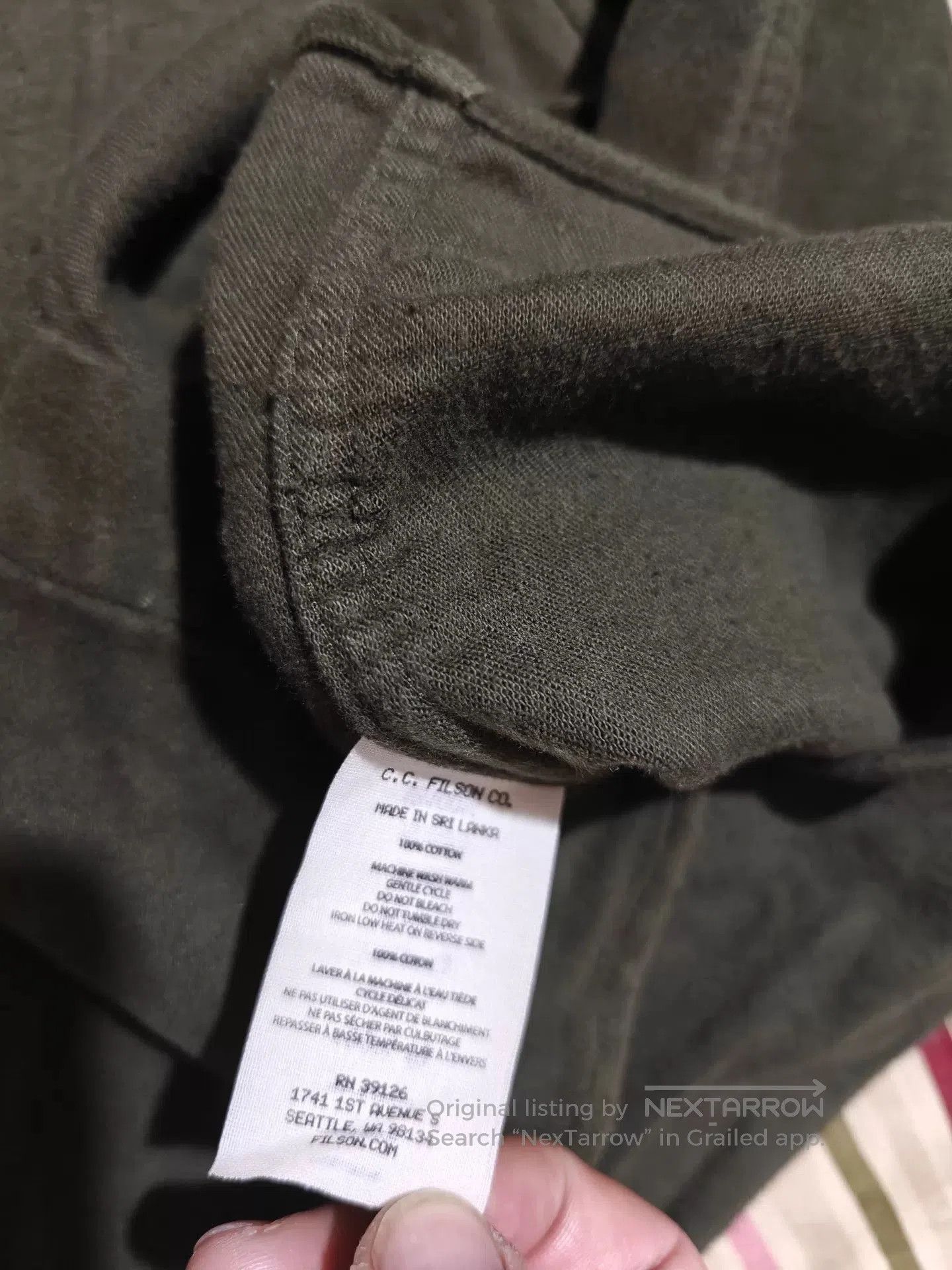 Filson Filson Windproof Moleskin Work Shirt. Size US XS / EU 42 / 0 - 7 Thumbnail