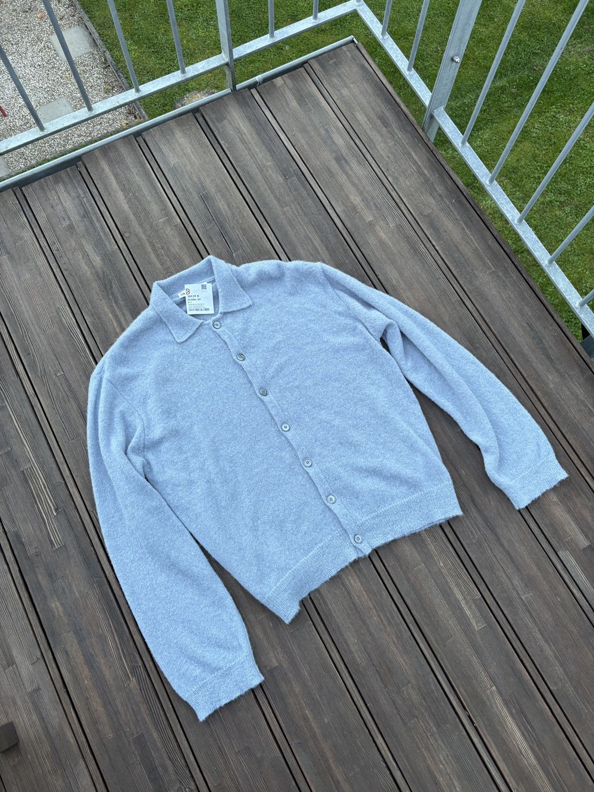 Our Legacy Our Legacy Evening Polo Livid Blue Fuzzy Alpaca Size US L / EU 52-54 / 3 - 5 Thumbnail
