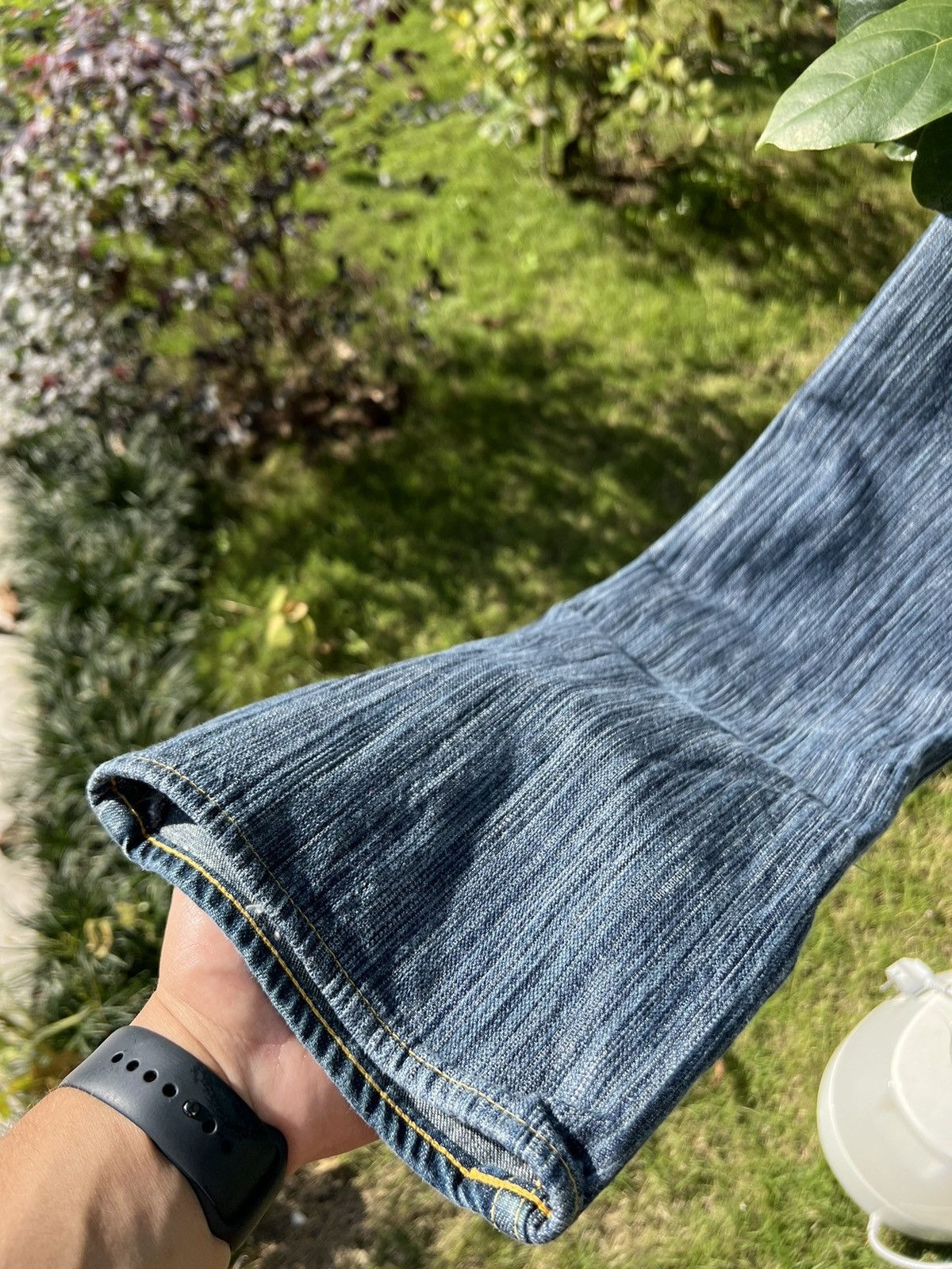 90’s YEN BY MICHIKO KOSHINO RARE RETRO JEANS ZIPPER 2 SIDES