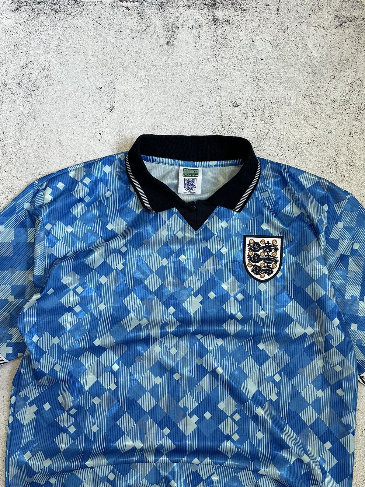 Other Vintage England 1990 Away Jersey score draw retro 90s Size US XL / EU 56 / 4 - 4 Thumbnail