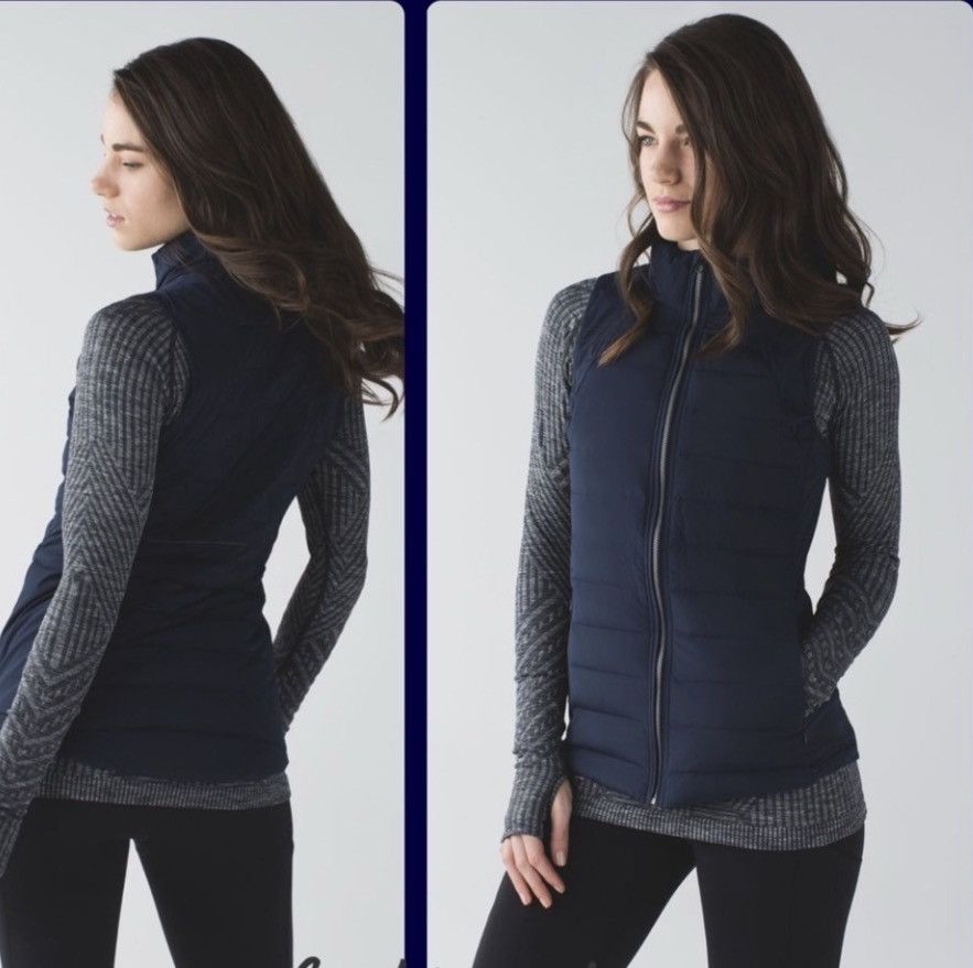 Lululemon Lululemon fluffed up Navy Puffer Vest size 6 Size M / US 6-8 / IT 42-44 - 2 Thumbnail