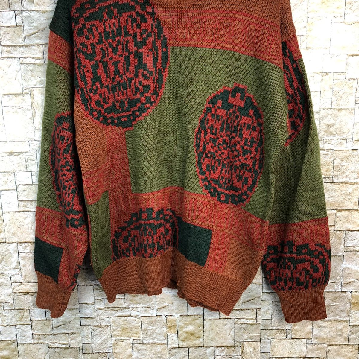 Homespun Knitwear Catax Orange art vintage japan sweatshirt Knitwear #A692 Size US M / EU 48-50 / 2 - 3 Thumbnail
