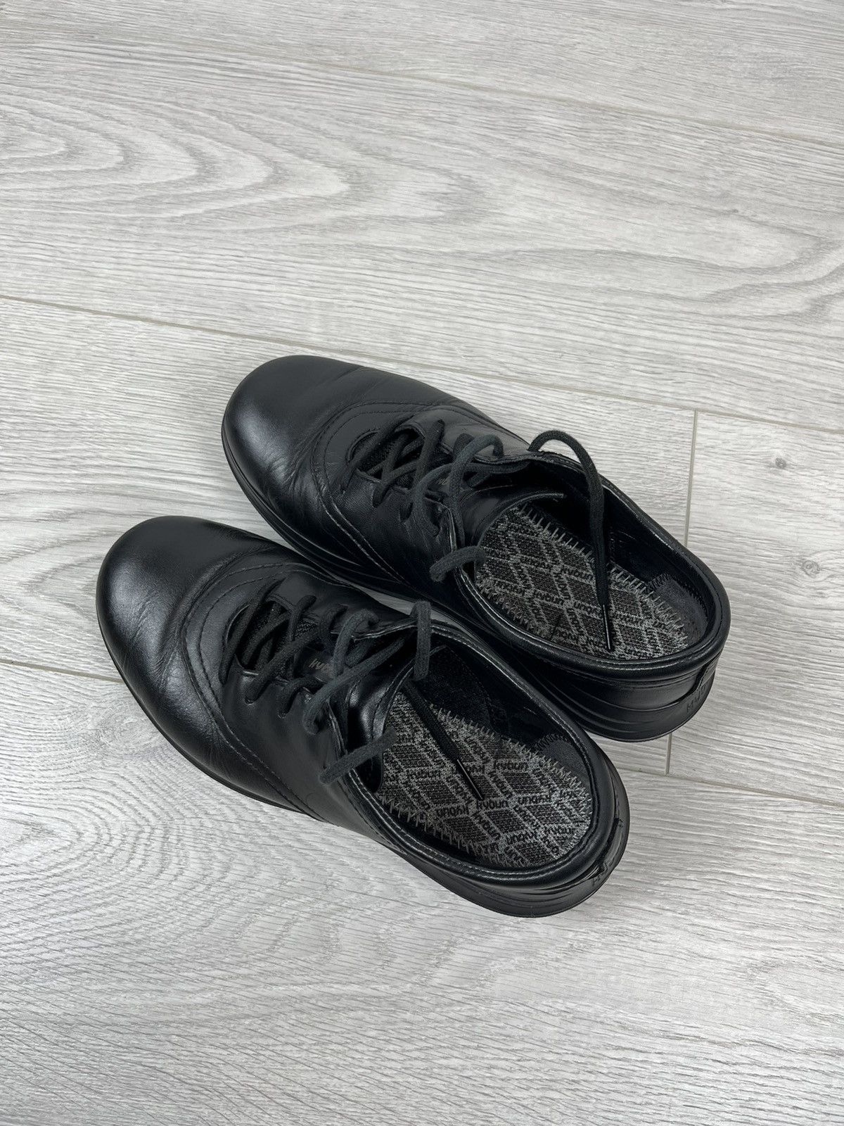 Kybun Kybun Wangbi Women’s Black Leather Sneakers Shoes Y2K Size US 7 / IT 37 - 8 Thumbnail