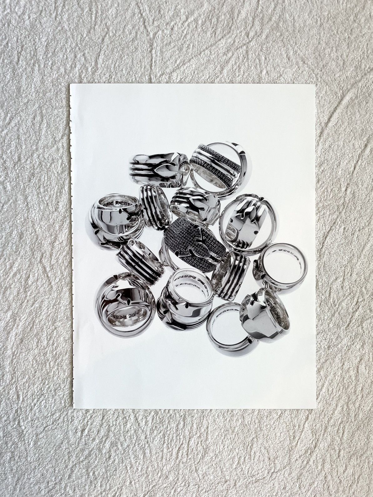 Chrome Hearts Chrome hearts rings 8x11 magazine cutout poster Size ONE SIZE - 1 Thumbnail
