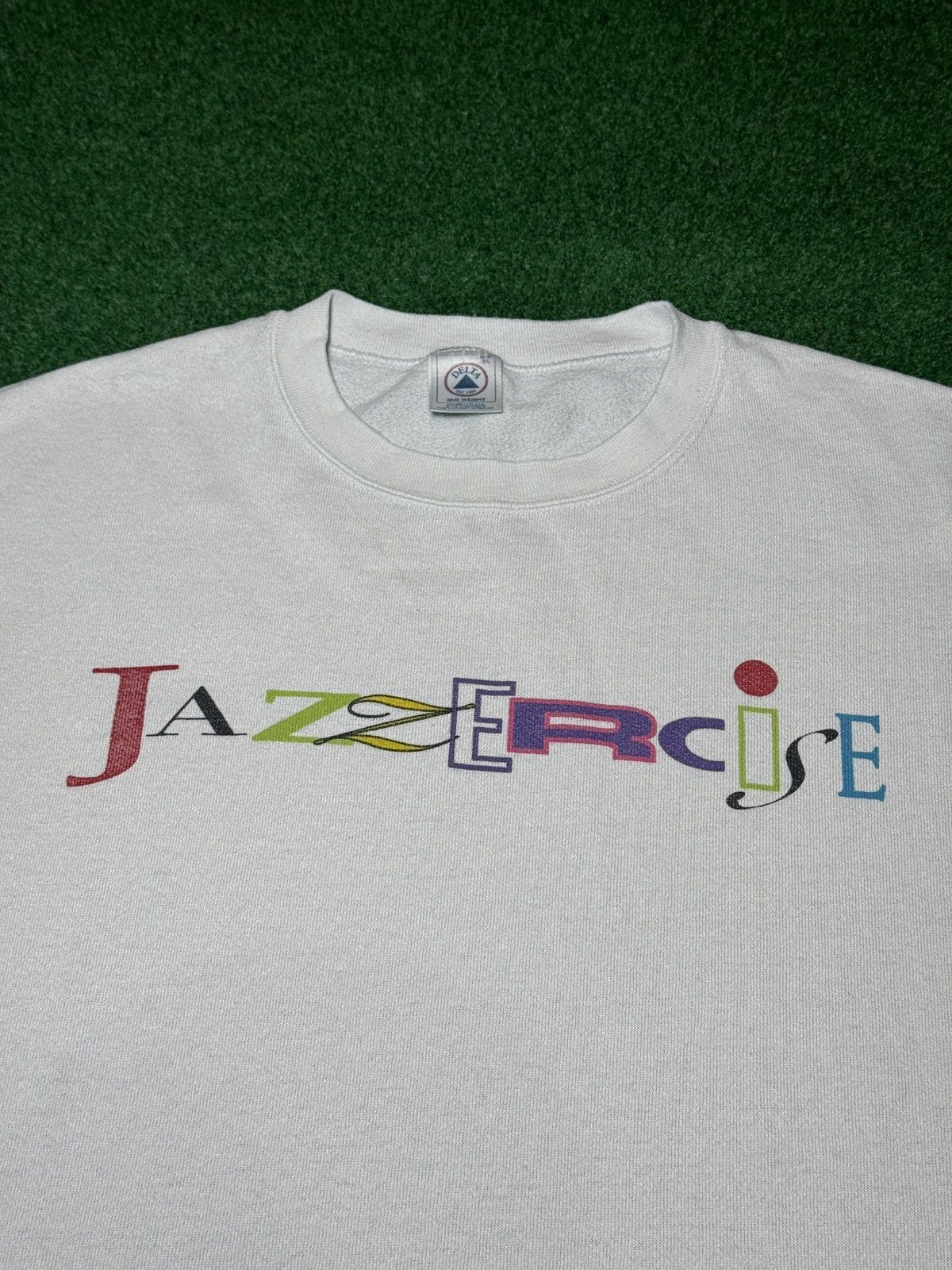 Vintage Jazzercise Vintage Short Sleeve Sweatshirt XL 90s Crewneck Size XL / US 12-14 / IT 48-50 - 1 Thumbnail