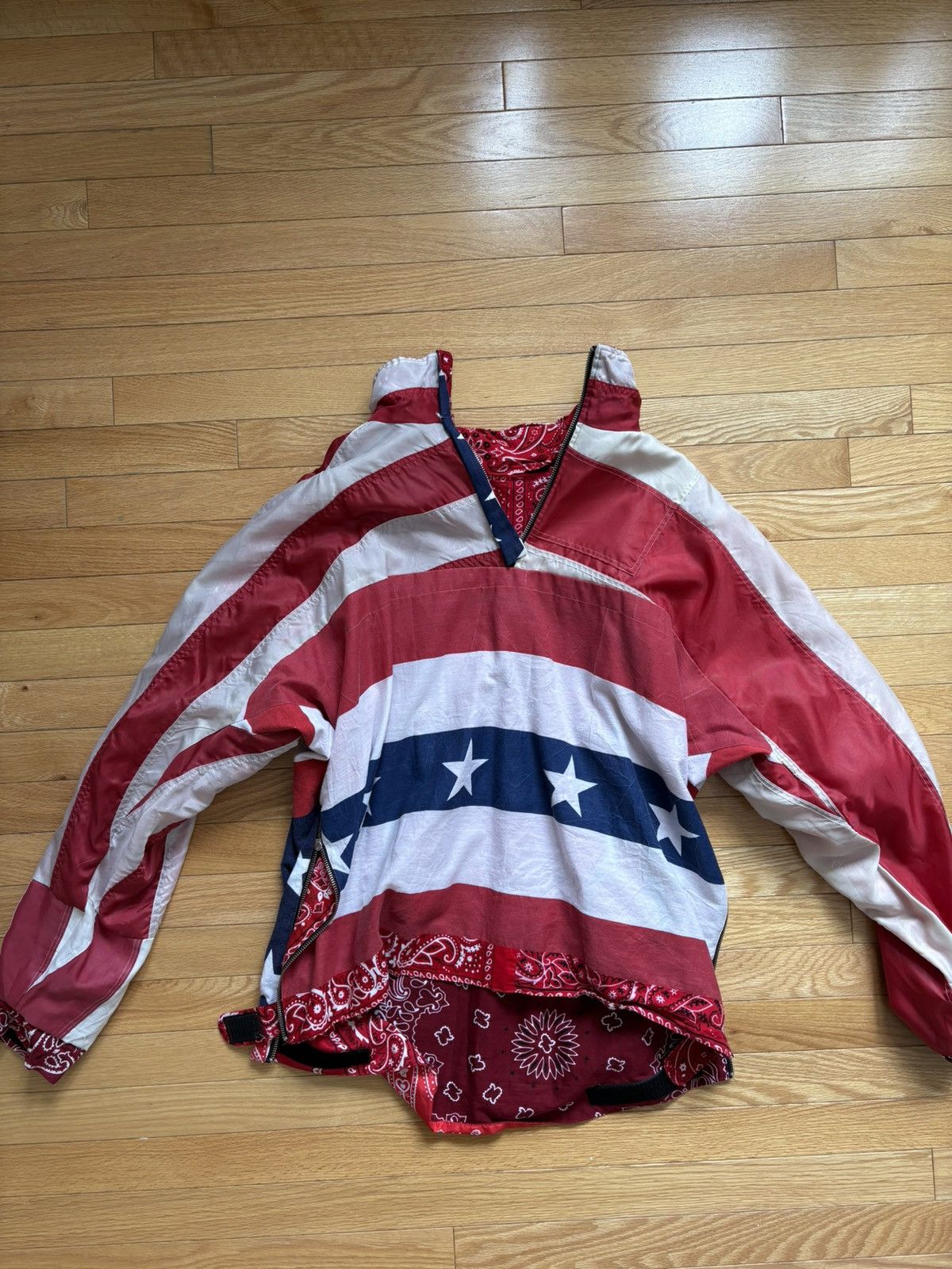 Old Park Old park deconstructed bandana - american flag zipper jacket Size US M / EU 48-50 / 2 - 6 Thumbnail