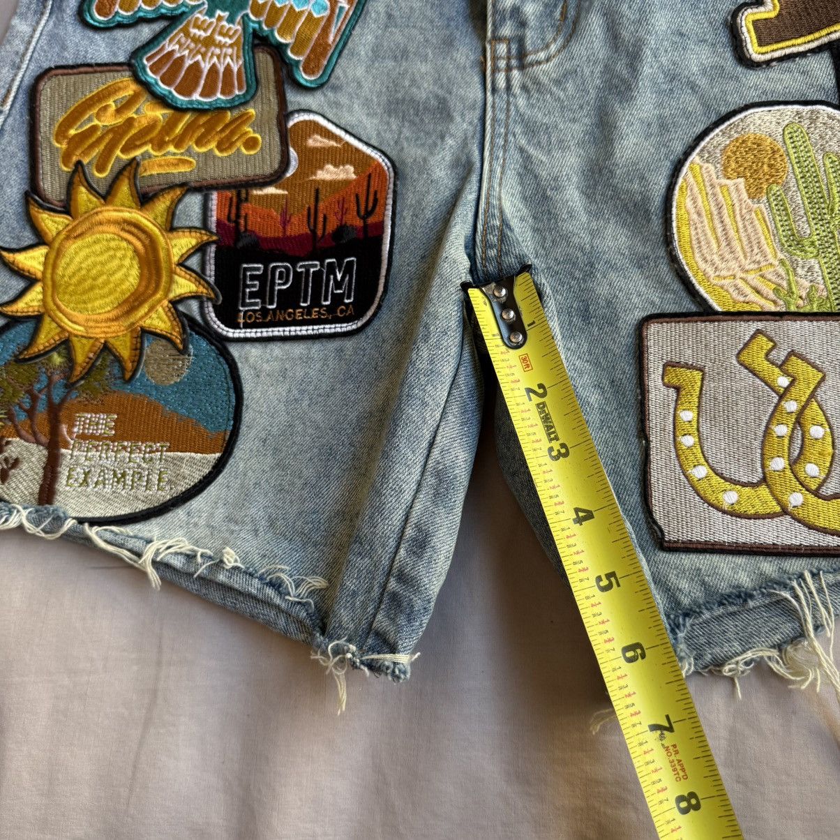 EPTM. EPTM Patrick Patchwork Denim Jorts Shorts Men's Size S / 30 Size US 30 / EU 46 - 3 Thumbnail
