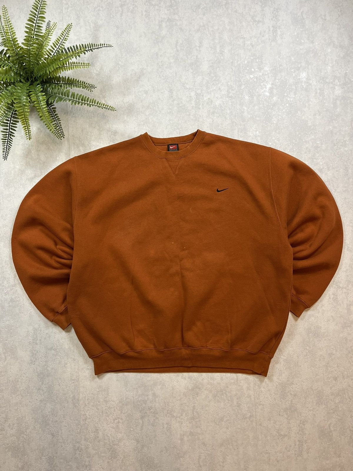 Nike × Vintage 90s Nike Swoosh Vintage Y2K Oversized Boxy Retro Sweatshirt Size US XL / EU 56 / 4 - 1 Thumbnail