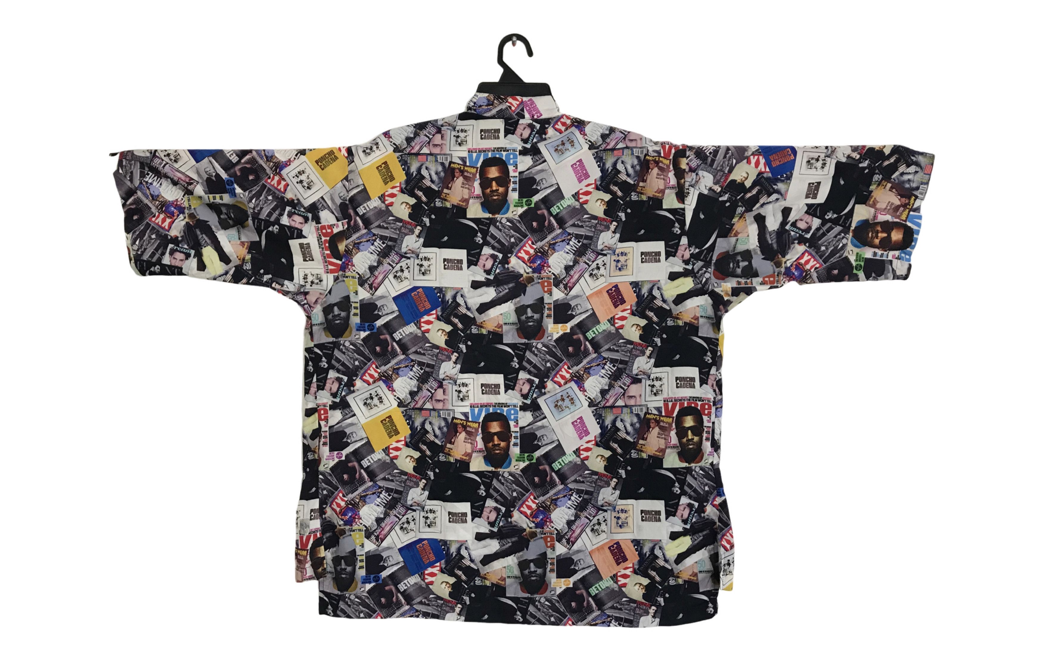 Japanese Brand Salon Kimono Jinbei Poncho Cadena All Over Kanye West Face Size US XXL / EU 58 / 5 - 2 Thumbnail