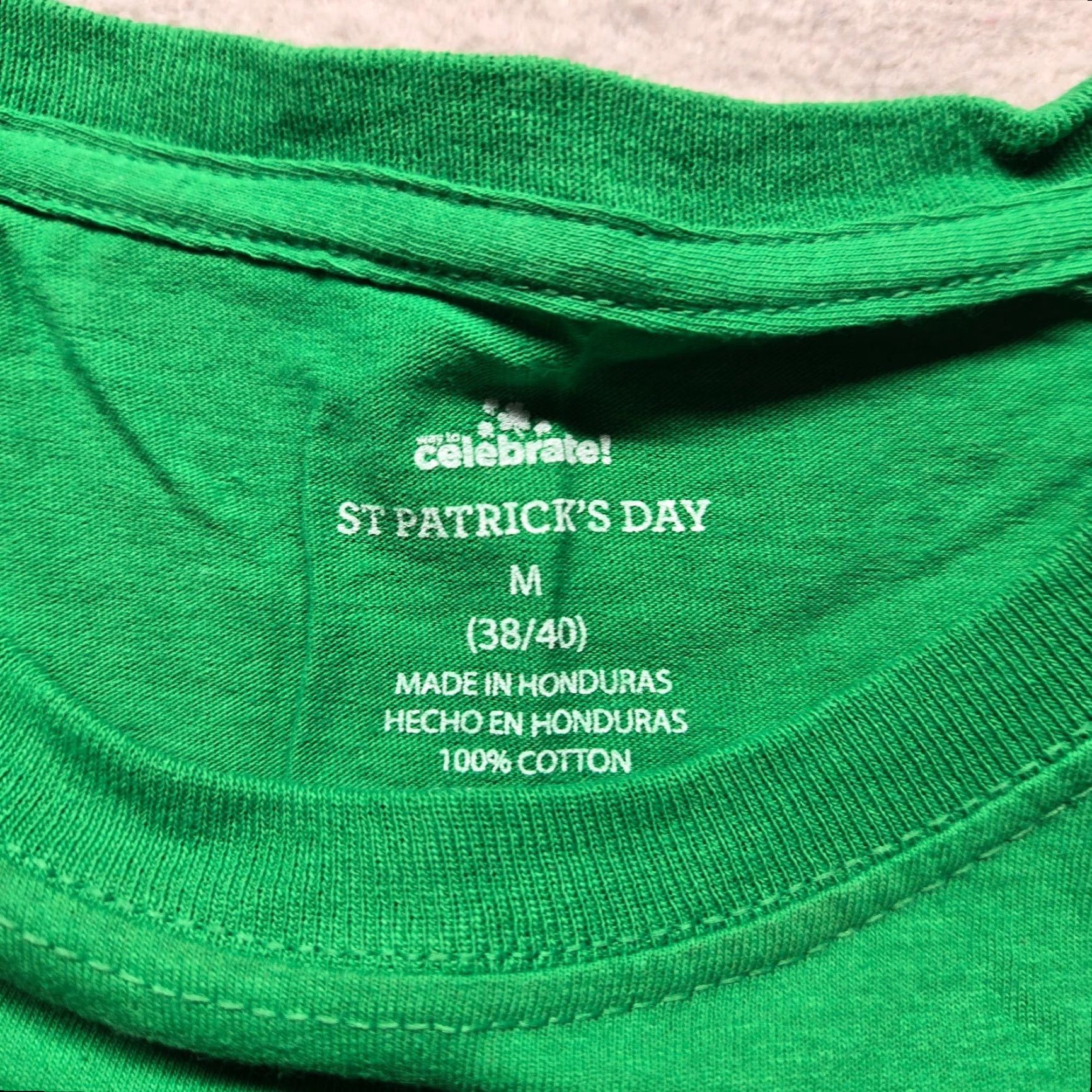 Vintage St. Patricks Day T-Shirt "Down For Shenanigans" Lucky Adult Men's Size M Medium Shirt Men Green Funny Shirt Mens Size US M / EU 48-50 / 2 - 3 Thumbnail