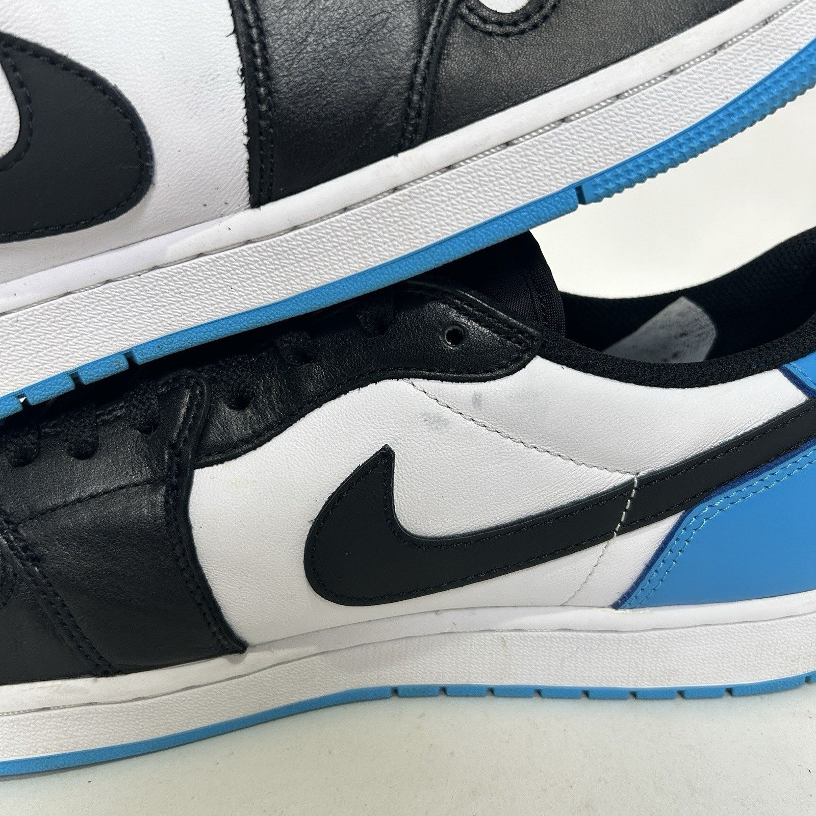 Jordan Brand Nike Air Jordan 1 Low Retro “UNC/Black Powder Blue White” Size US 15 / EU 48 - 9 Thumbnail