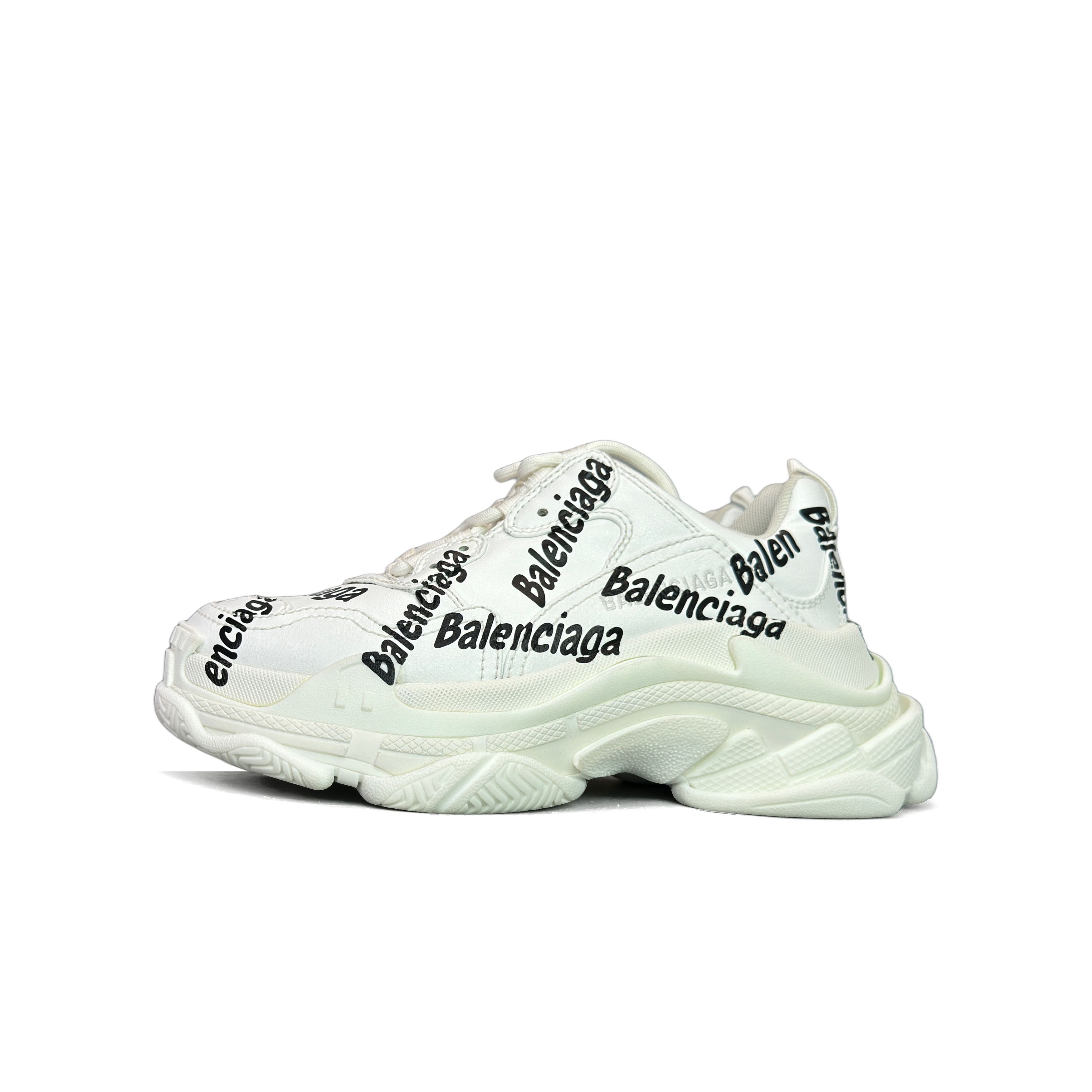 Balenciaga Balenciaga All-Over Logo Triple S Sneakers Size 37 Size US 7 / IT 37 - 1 Thumbnail