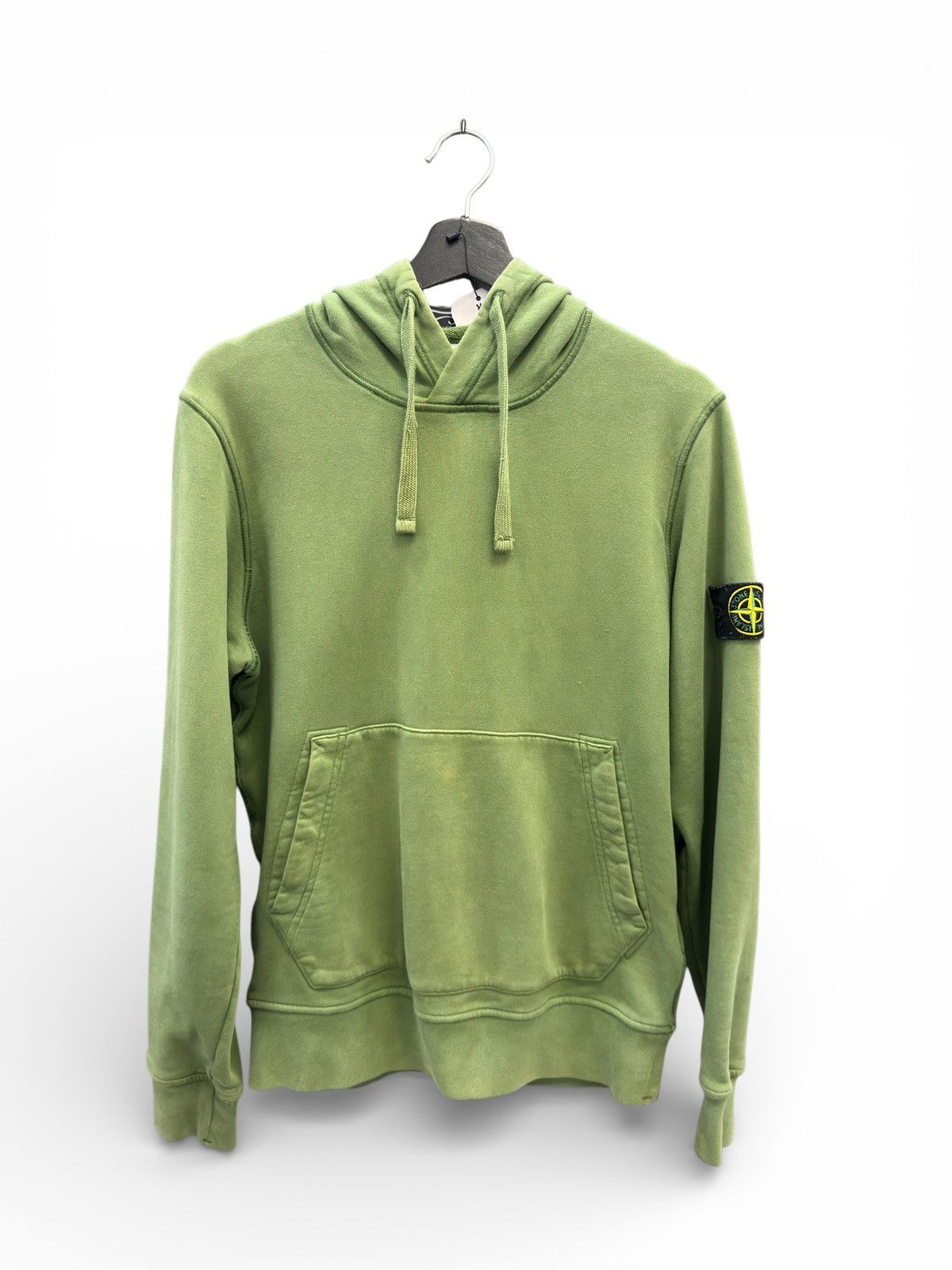 Stone Island Stone Island Olive Pullover Hoodie Size US S / EU 44-46 / 1 - 1 Thumbnail