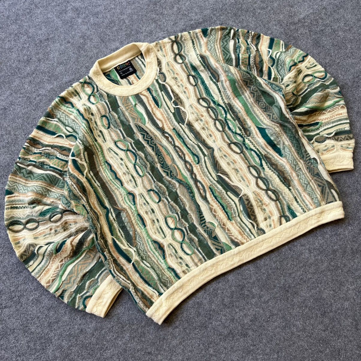 Coogi × Vintage Crazy Vintage Coogi 3D Cable Knit Sweater Size US XL / EU 56 / 4 - 2 Thumbnail