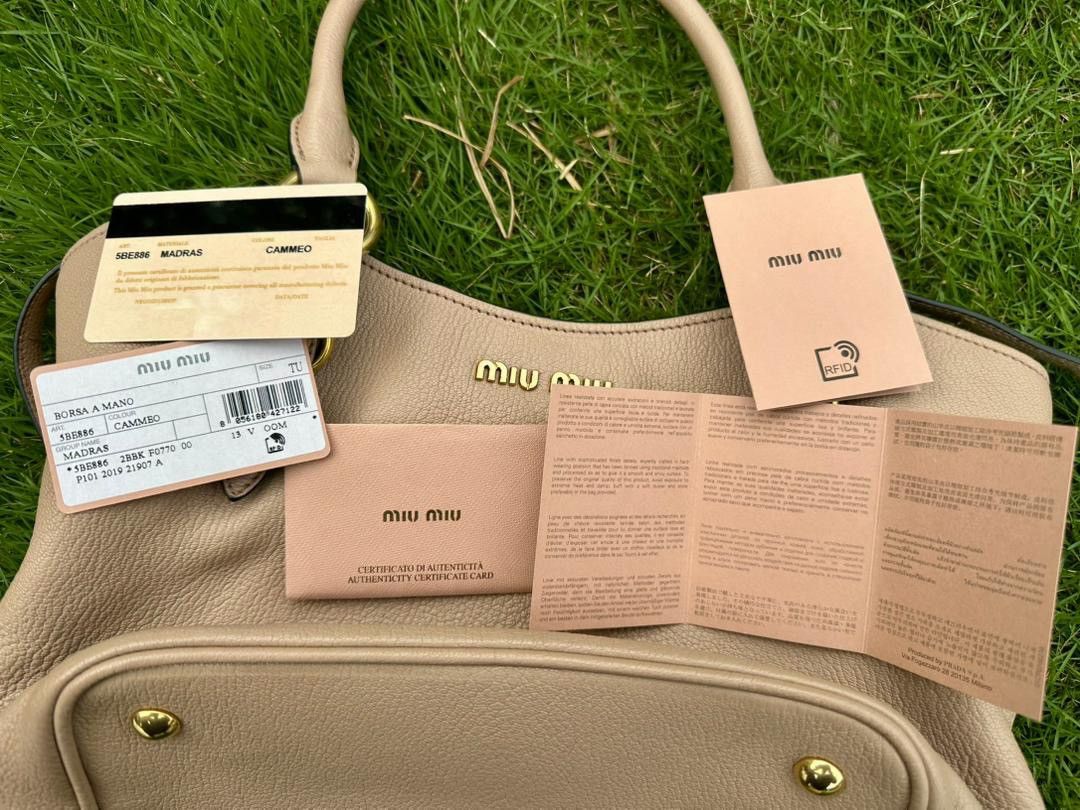 Miu Miu Authentic Miu Miu Vitello Phenix Top Handle Bag Size ONE SIZE - 13 Thumbnail