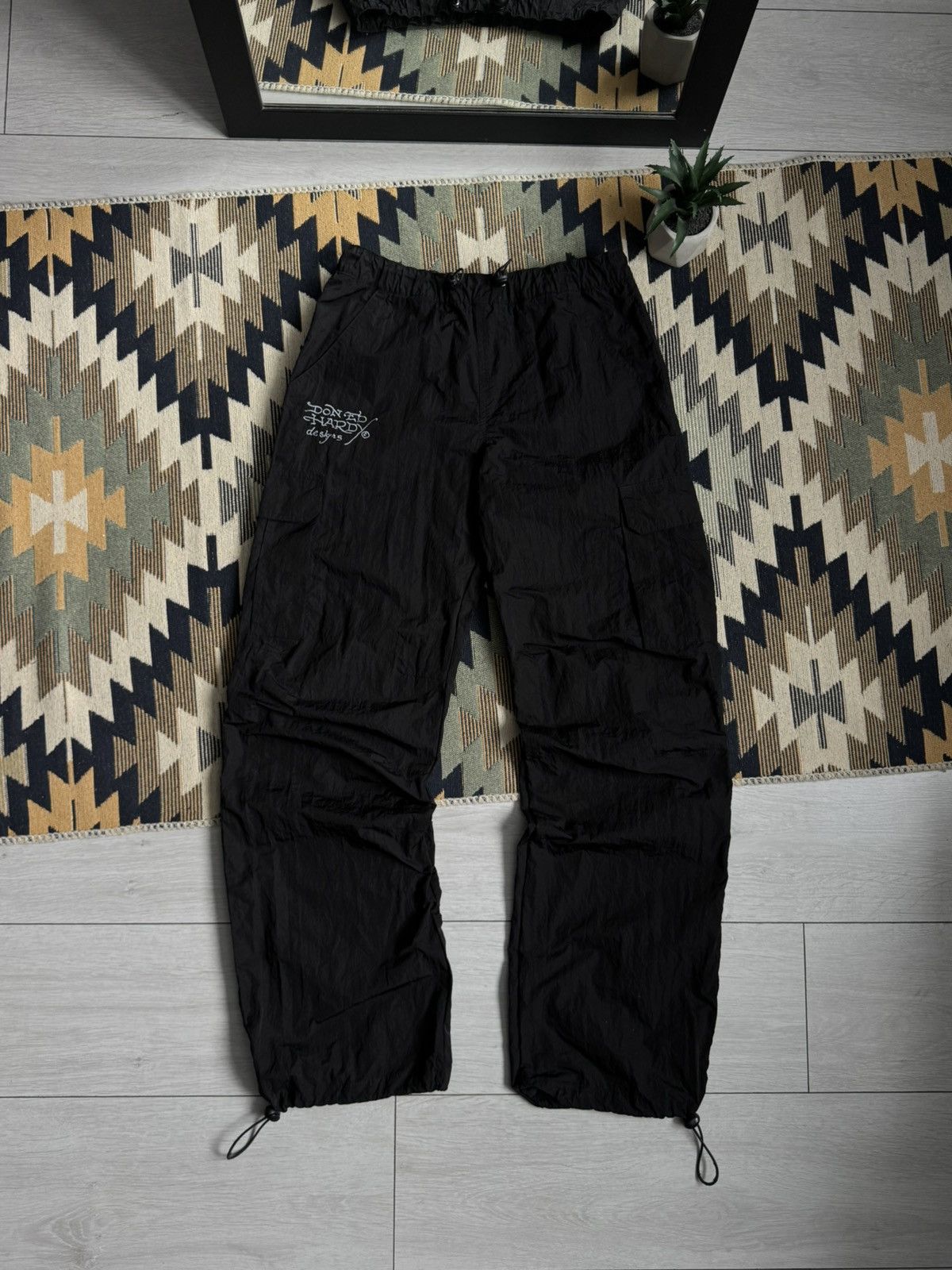 Ed Hardy Ed Hardy Nylon Big Logo Nylon Y2K Pants Size US 30 / EU 46 - 2 Thumbnail
