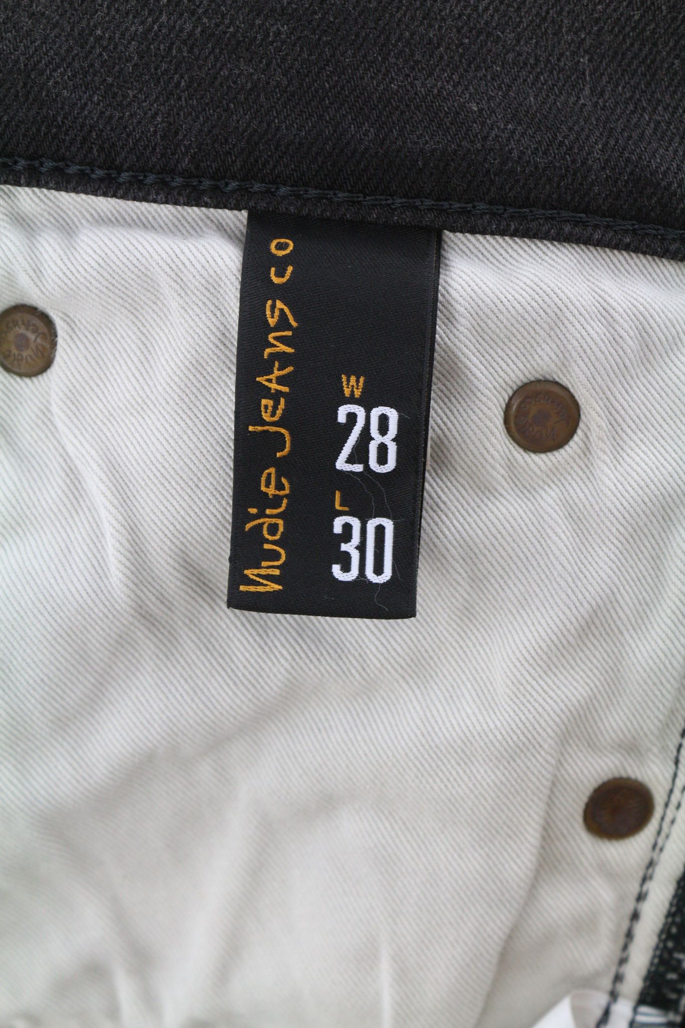 Nudie Jeans PIPE LED W28/L30 Grey Marble Organic Slim Washed 81640 Size US 28 / EU 44 - 7 Thumbnail
