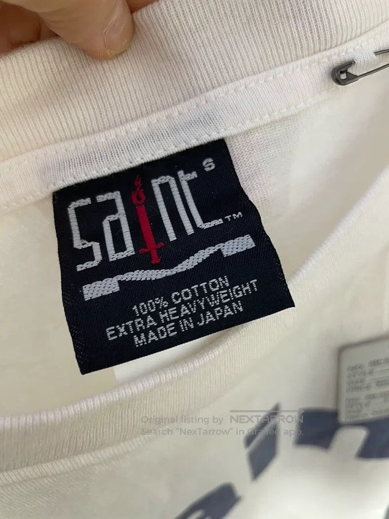 Saint Michael Saint Michael Letter off-white short-sleeve shirt Size US S / EU 44-46 / 1 - 3 Thumbnail