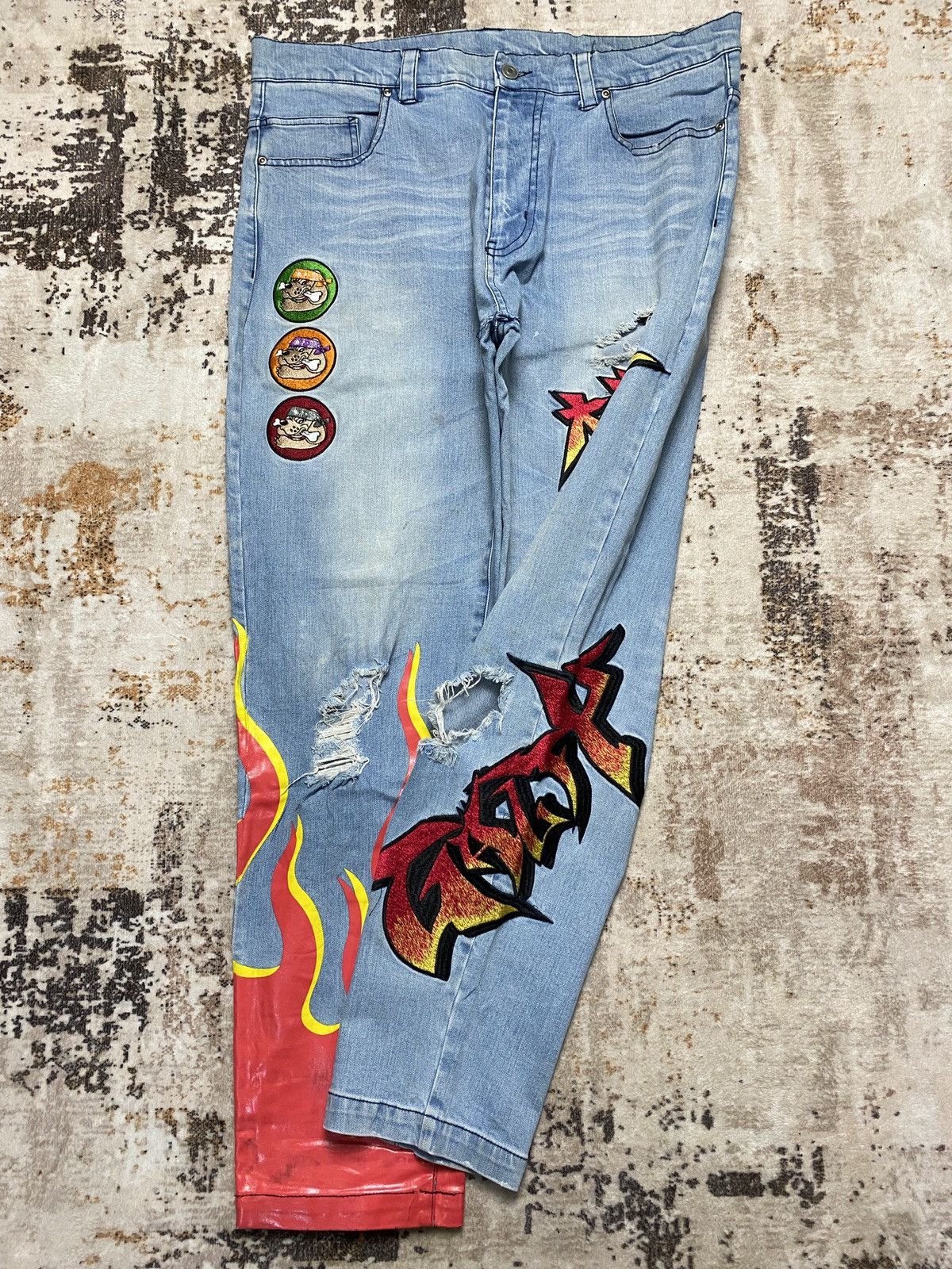 Acne Studios Insane Japanese Brand Y2k Baggy Denim Size US 31 - 3 Thumbnail