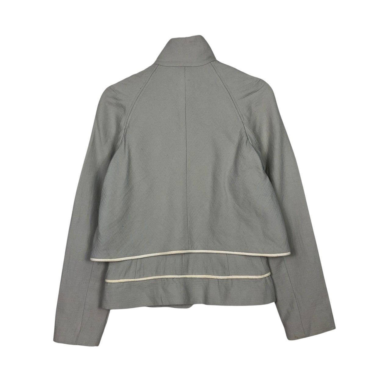 Hussein Chalayan 🔥CROPPED DOUBLE LAYER DESIGN JACKET HUSSEIN CHALAYAN Size M / US 6-8 / IT 42-44 - 10 Thumbnail