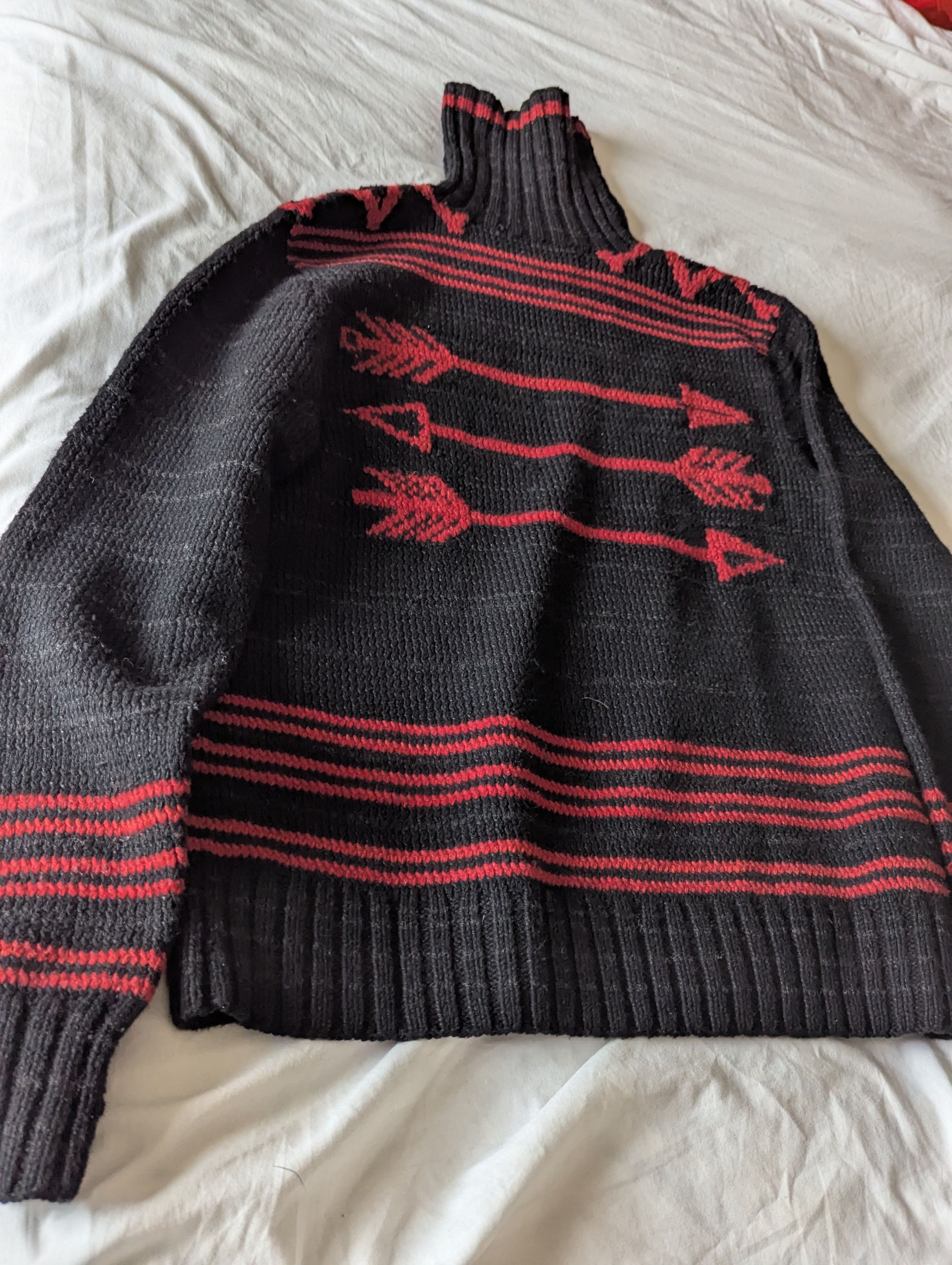 Polo Ralph Lauren VINTAGE TURTLE NECK made of Wool,Silk,Linen Size US L / EU 52-54 / 3 - 2 Thumbnail