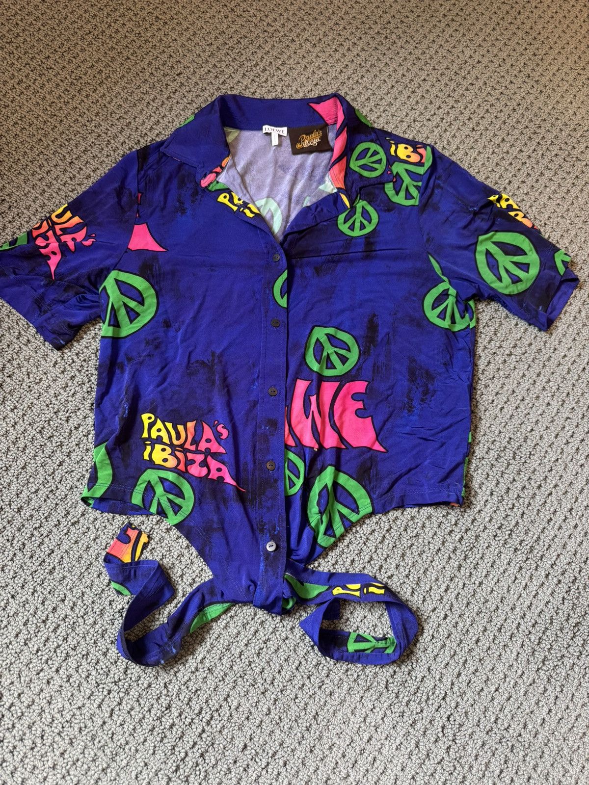 Loewe Loewe Paula’s Ibiza Peace & Love Shirt with tie Size S / US 4 / IT 40 - 1 Thumbnail