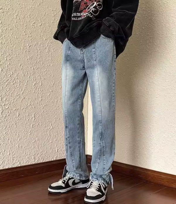 Japanese Brand Ankle Zipper Denim Pant Size US 30 / EU 46 - 2 Thumbnail
