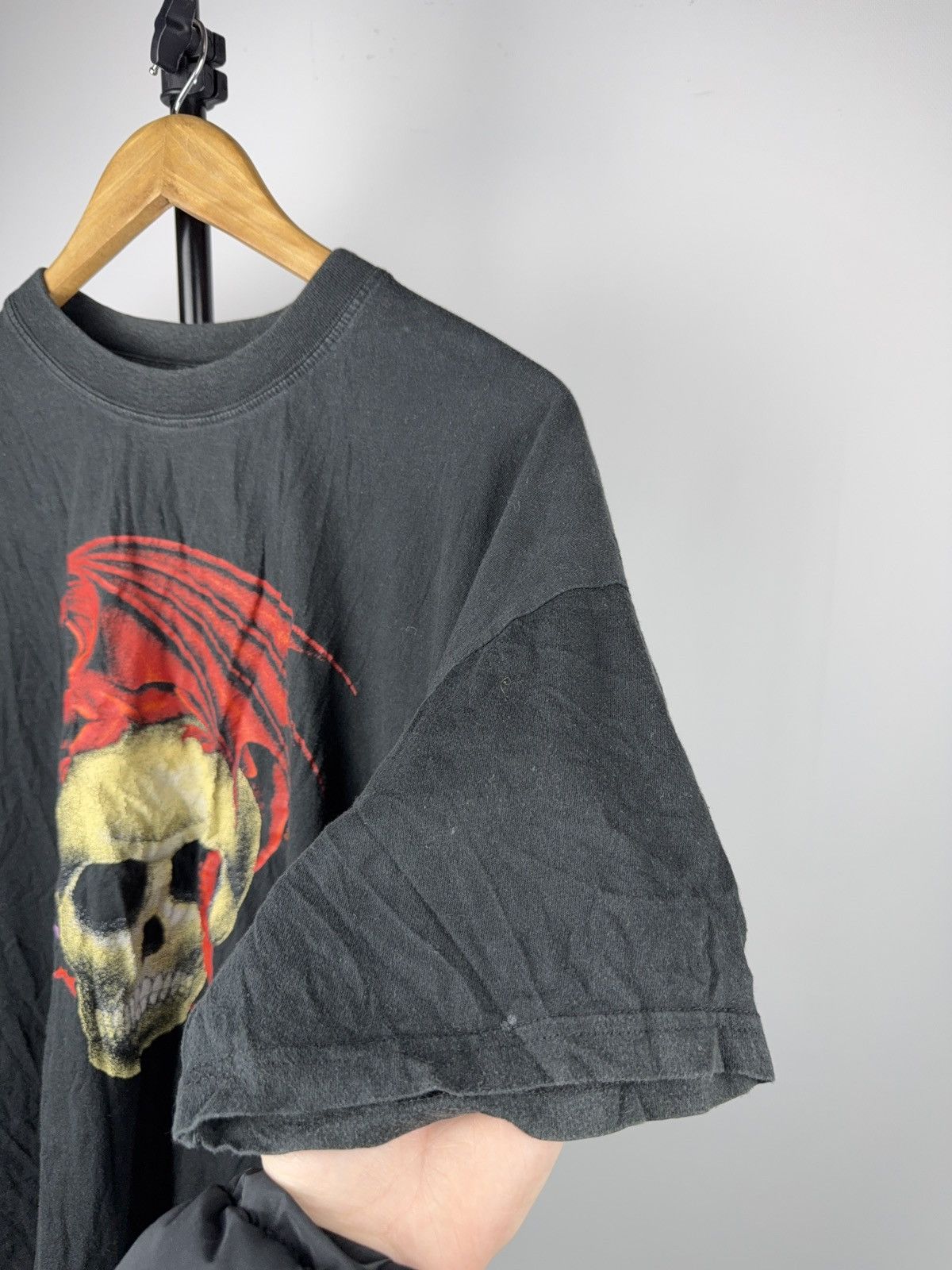 Japanese Brand ☠️90s Gothic Hewlin Dark Fantasy Skull Dragon Graphic Tee XL Size US XL / EU 56 / 4 - 10 Thumbnail