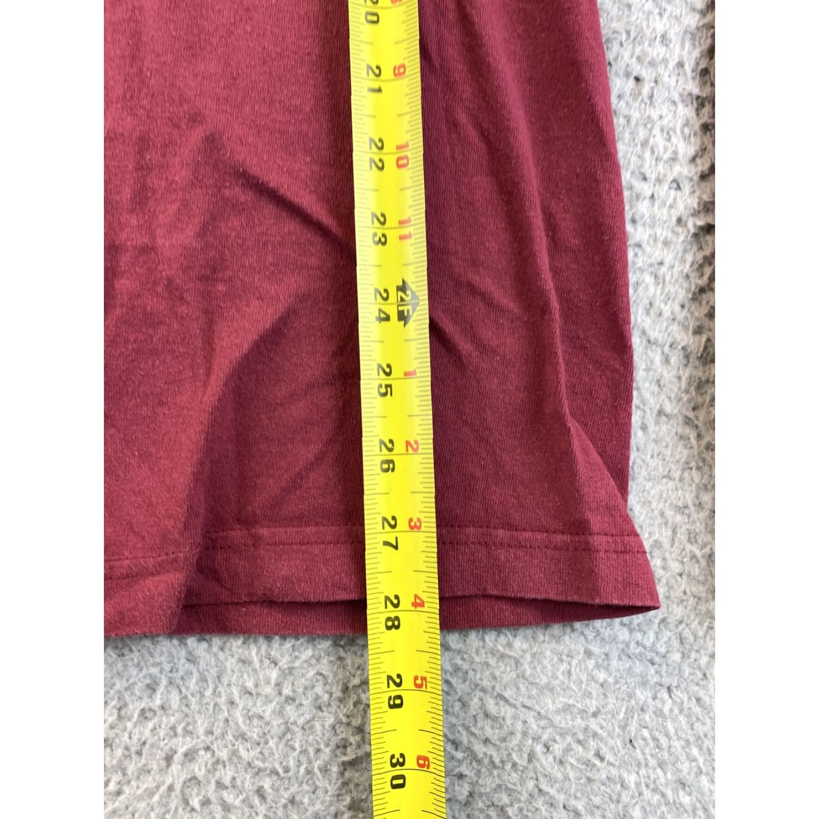 Reebok VINTAGE Reebok Avalanche Men's T-Shirt Long Sleeve Crew Neck Maroon Size M 78-7 Hockey Logo Cotton Polyester Shirt Mens Size US M / EU 48-50 / 2 - 5 Thumbnail