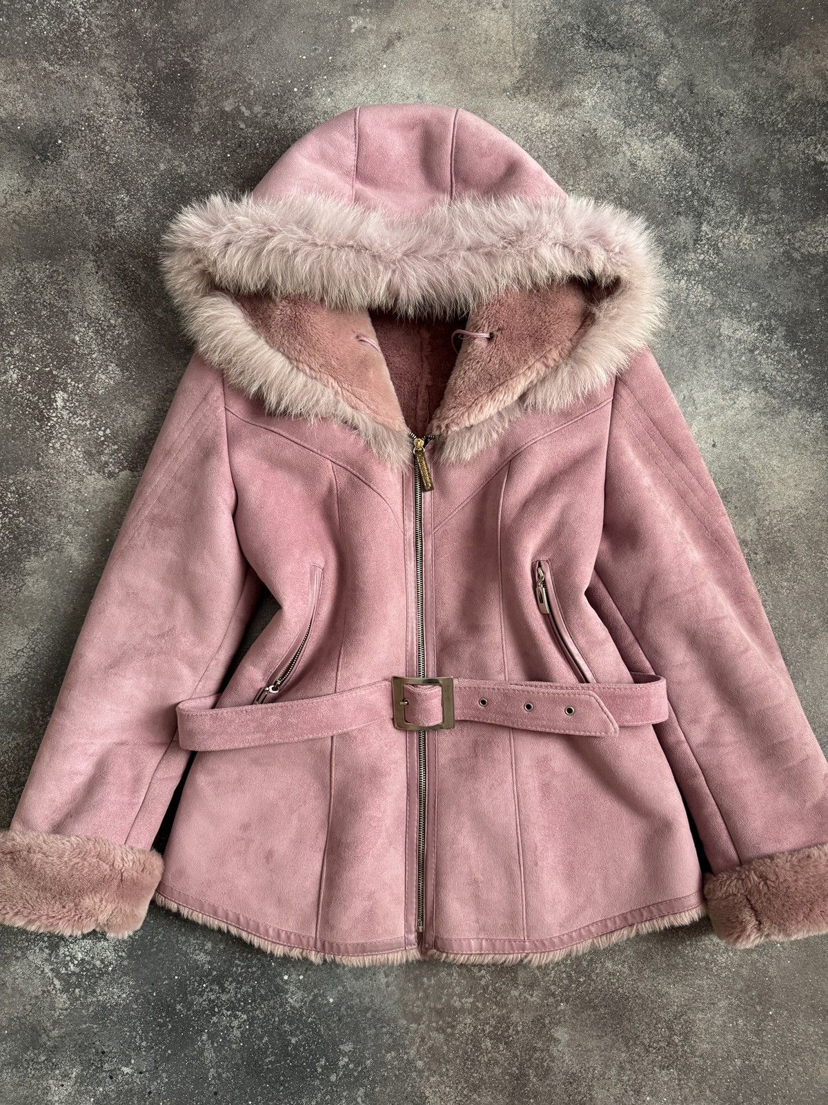 Hysteric Glamour Y2K Romantic Vintage Real Fur Details Shearling Coat Size S / US 4 / IT 40 - 2 Thumbnail