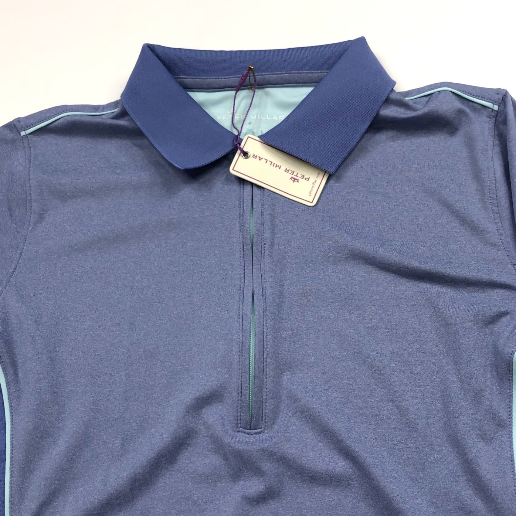 Peter Millar Peter Millar Polo Shirt 1/4 Zip UPF 50+ Purple Women's Zurich Classic Golf Polo Size ONE SIZE - 3 Thumbnail