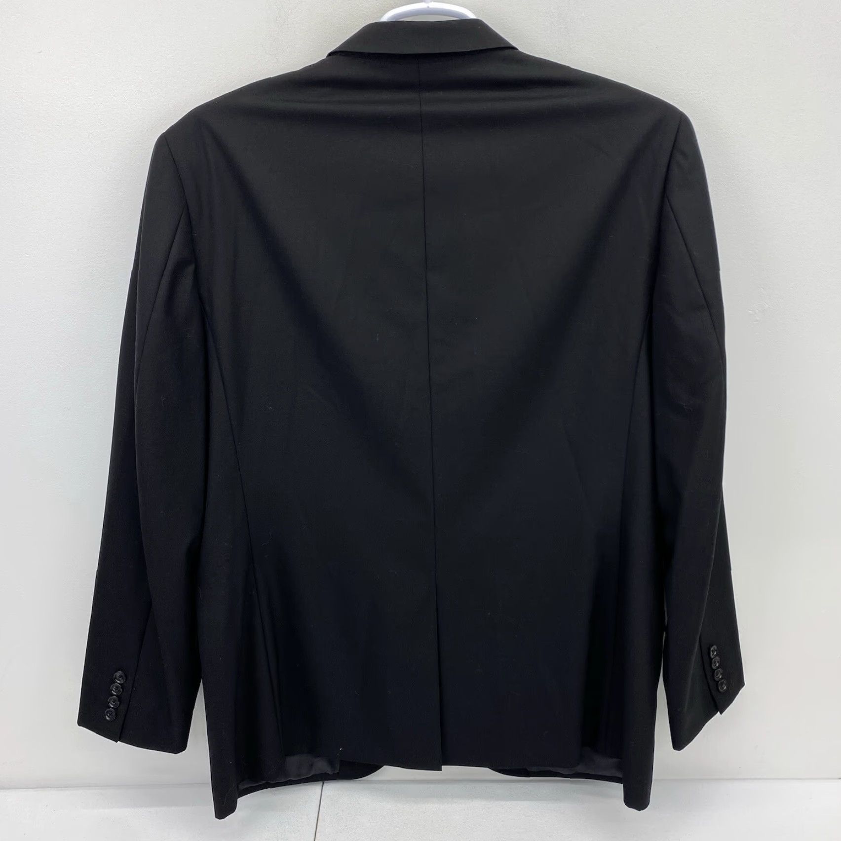 J.Crew J. Crew Blazer Men 46L Sport Coat Single-Breasted Two-Button Notch Lapel Wool Fleece Black Regular Jacket Shirt? Size 46R - 3 Thumbnail
