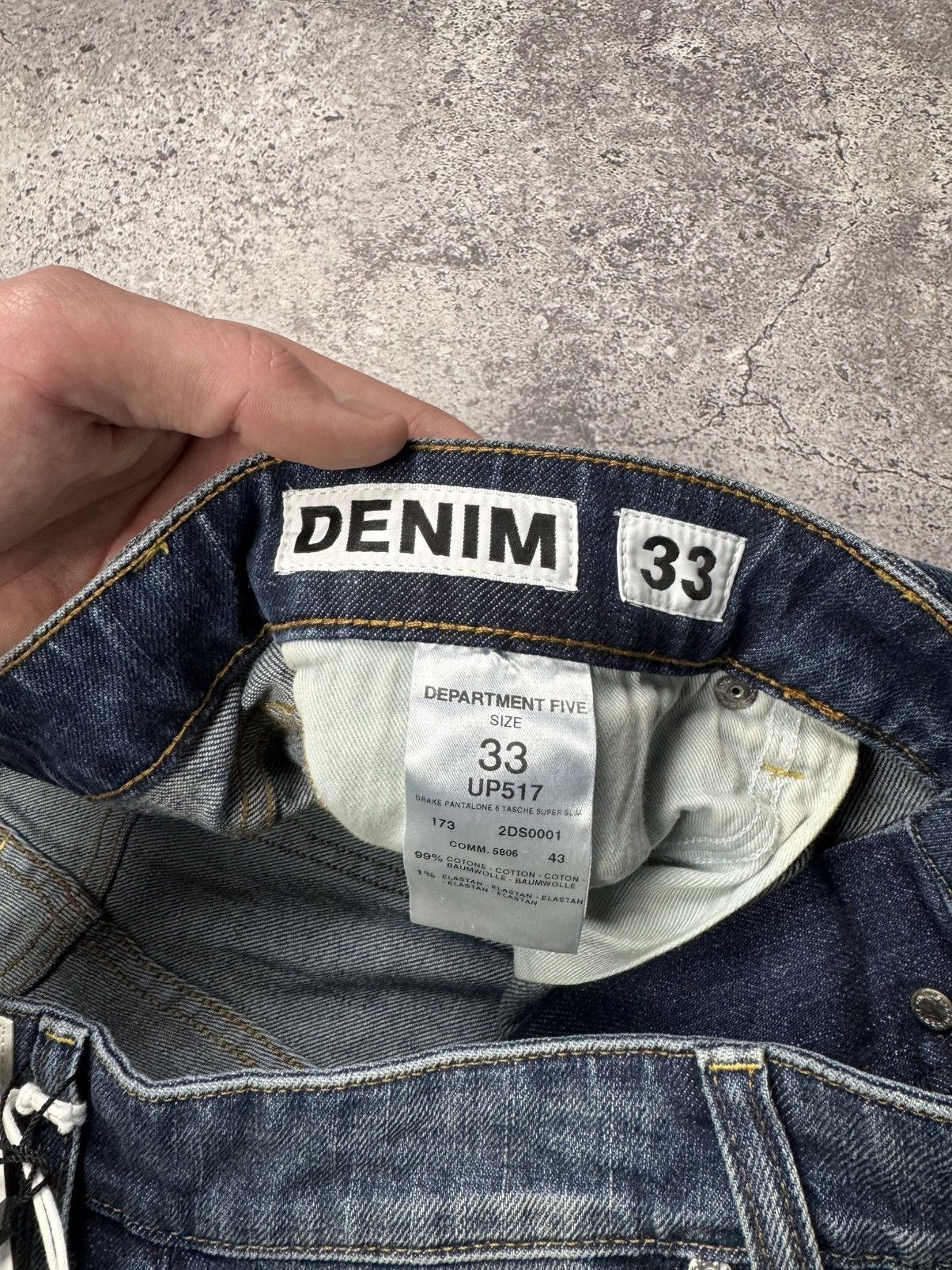 DEPARTMENT5 DEPARTMENT FIVE DRAKE DENIM DISTRESSED Y2K JEANS NEW❗️ Size US 33 - 15 Thumbnail