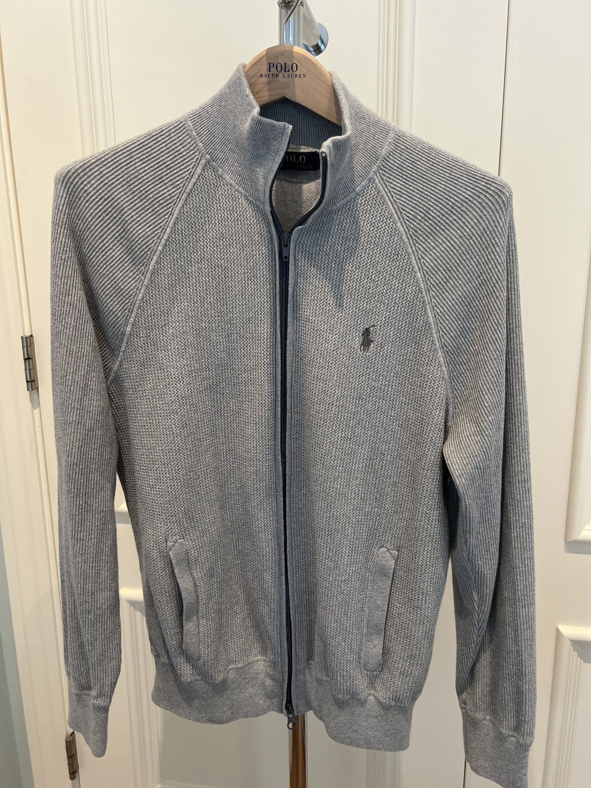 Polo Ralph Lauren Cardigan Waffle Sweater Size US M / EU 48-50 / 2 - 1 Thumbnail