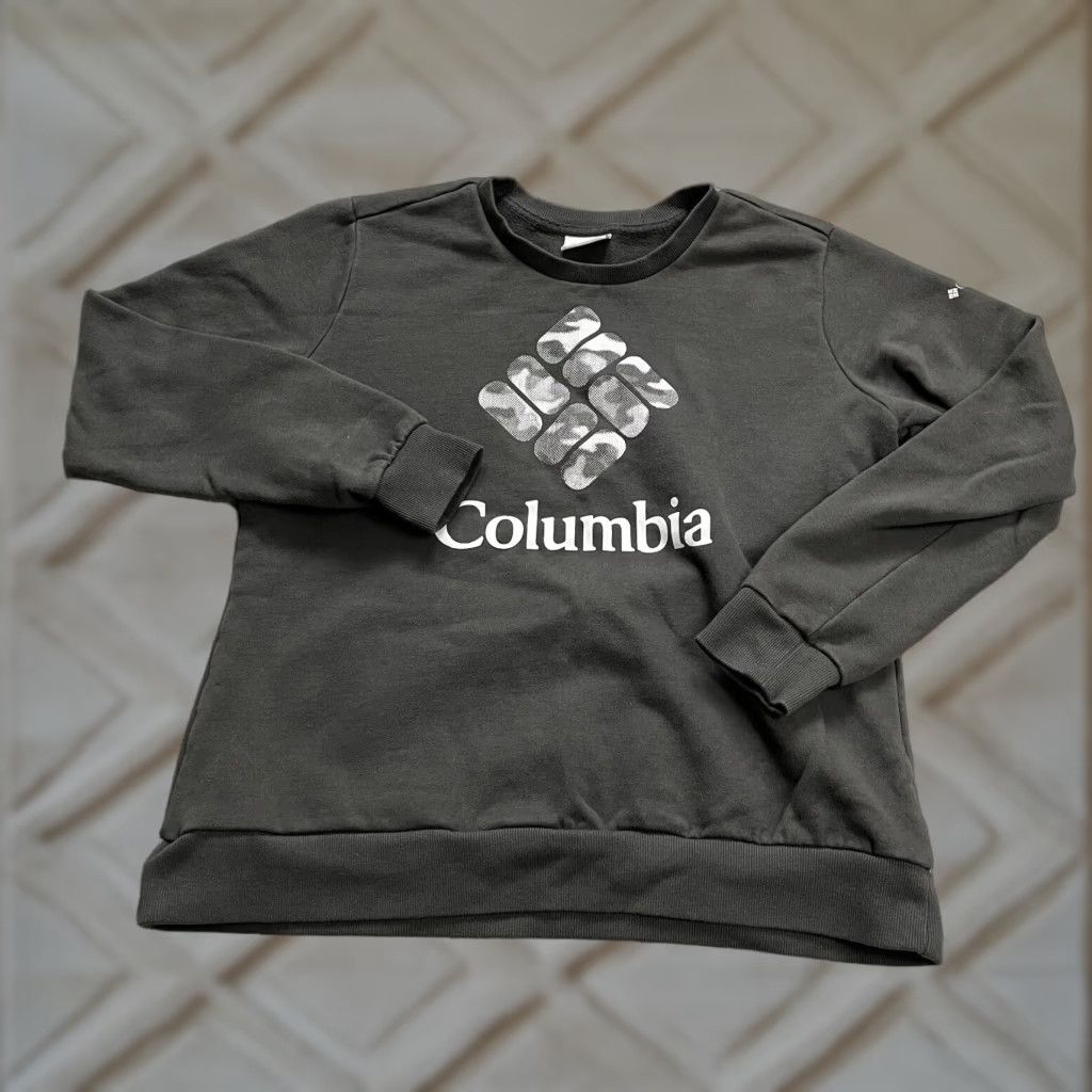 Vintage Columbia Sweatshirt Womens Large Black Fleece Graphic Crew Neck Pullover Jacket Size L / US 10 / IT 46 - 1 Thumbnail