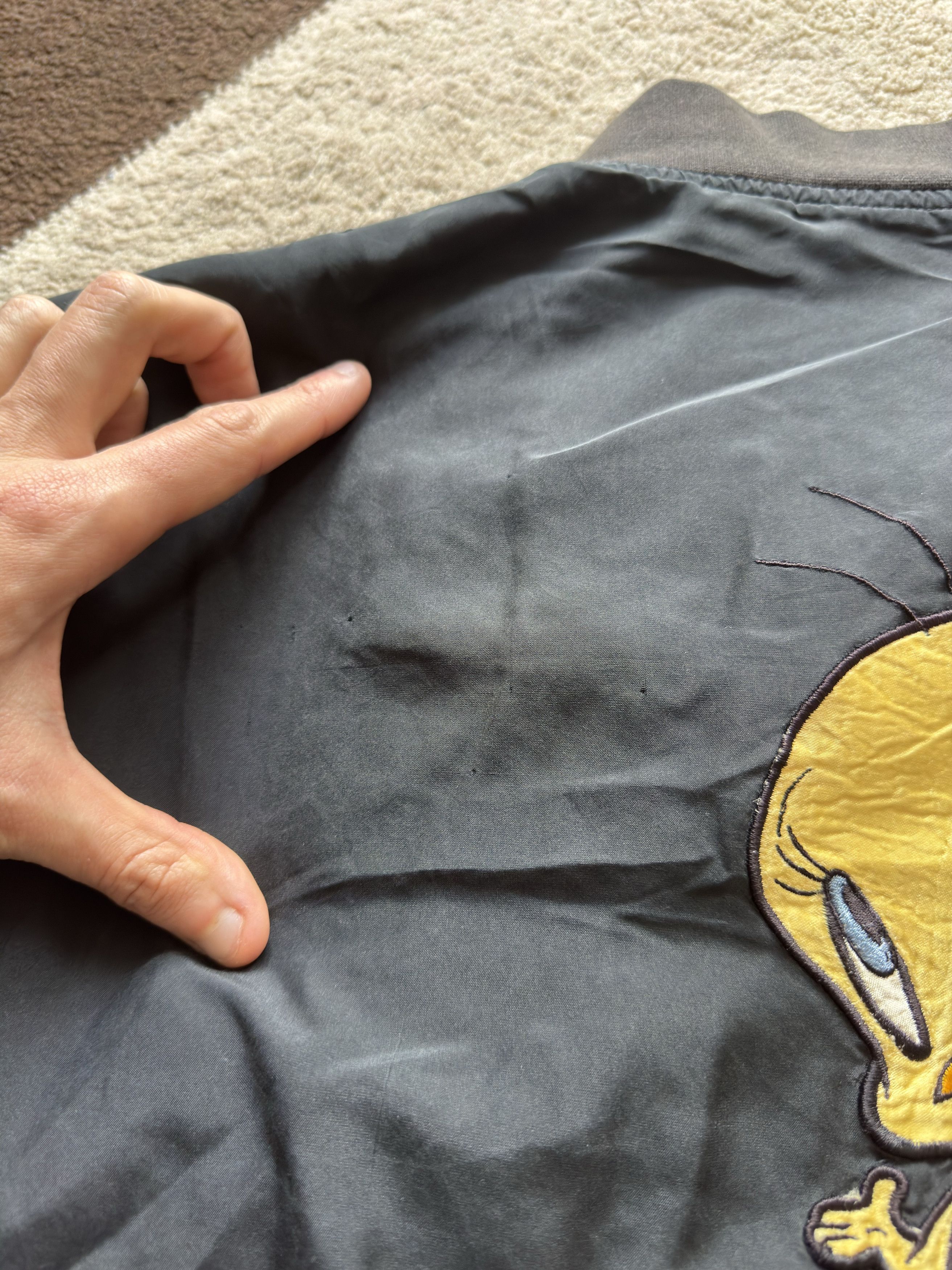 Cartoon Network Vintage 90s 1993 Tweety Looney Tunes USA Bomber Jacket Size US L / EU 52-54 / 3 - 11 Thumbnail