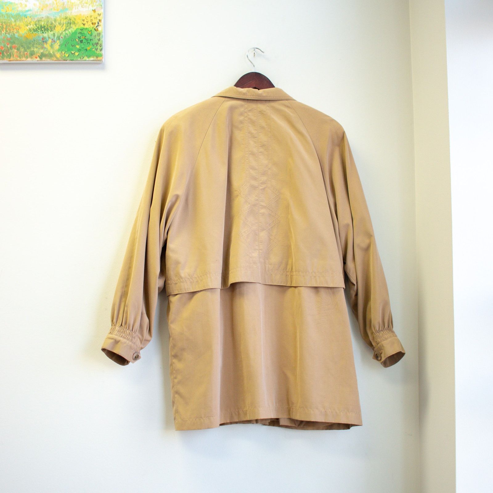 Vintage Gallery Vintage Beige Embroidered Windbreaker Size Small Size S / US 4 / IT 40 - 2 Thumbnail