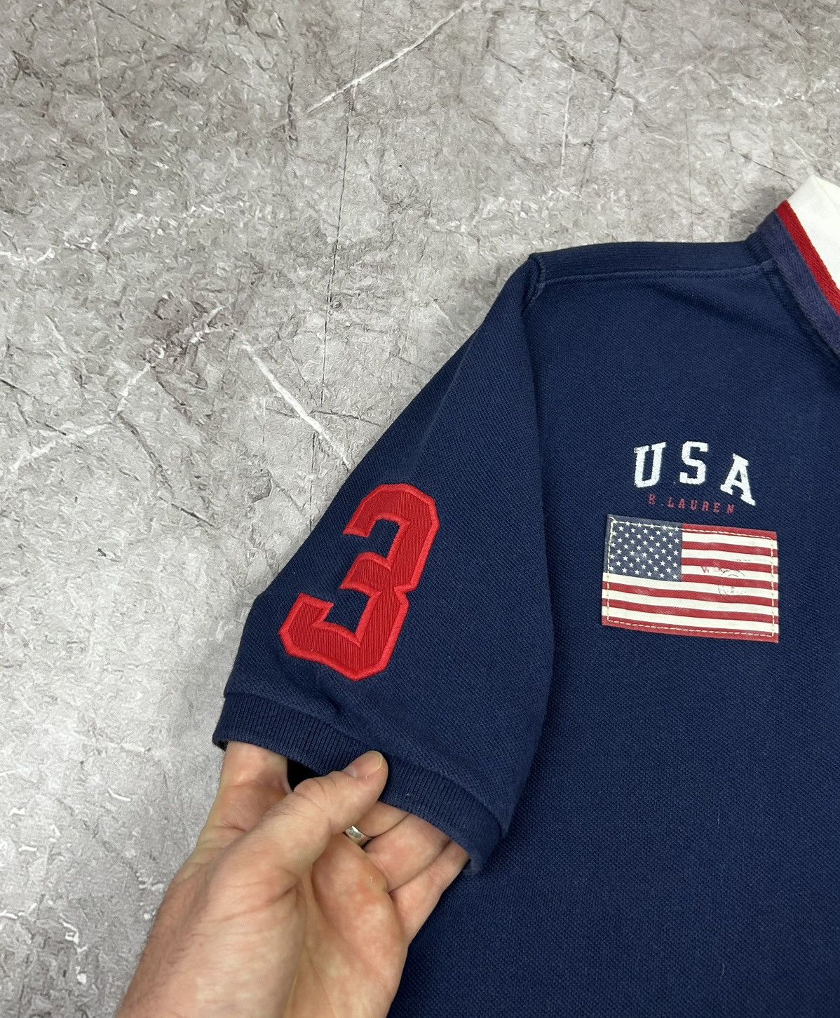 Polo Ralph Lauren Vintage Polo Ralph Lauren USA Polo T-Shirt Size US S / EU 44-46 / 1 - 6 Thumbnail