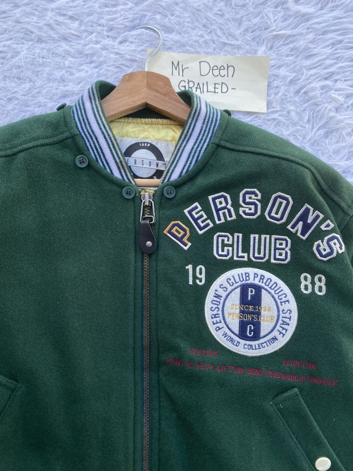 PERSON'S Rare Vintage Person’s Club 1988 Varsity Jacket Size US L / EU 52-54 / 3 - 15 Thumbnail