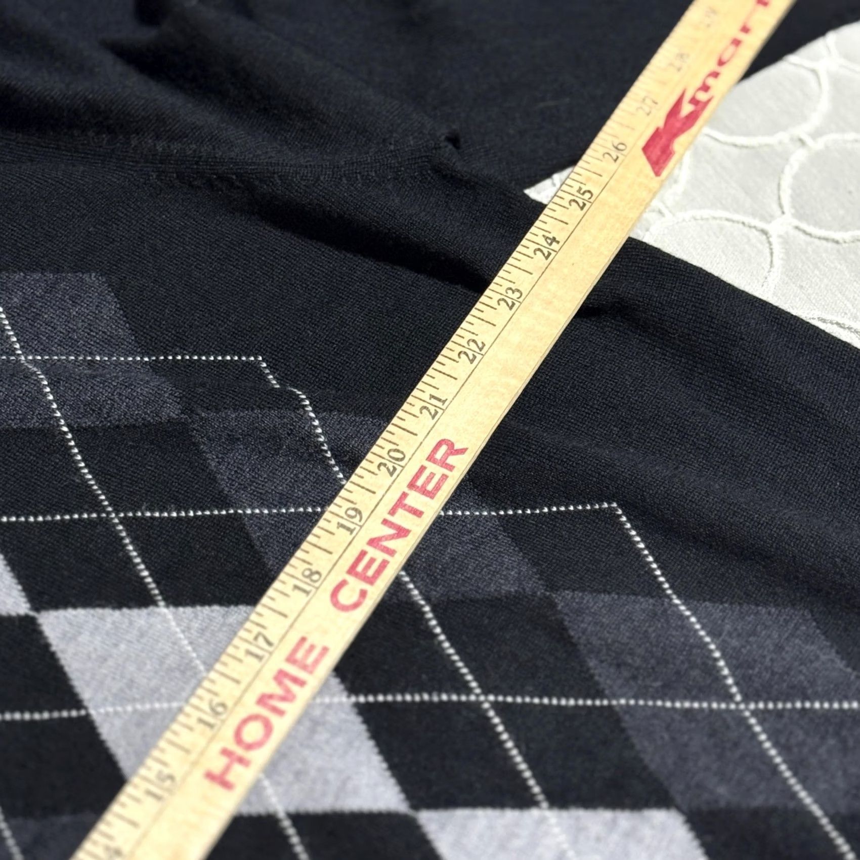 Jos. A. Bank Jos A Bank Sweater Mens 2XL Black Gray Argyle Crewneck Merino Wool Pullover Size US XXL / EU 58 / 5 - 5 Thumbnail