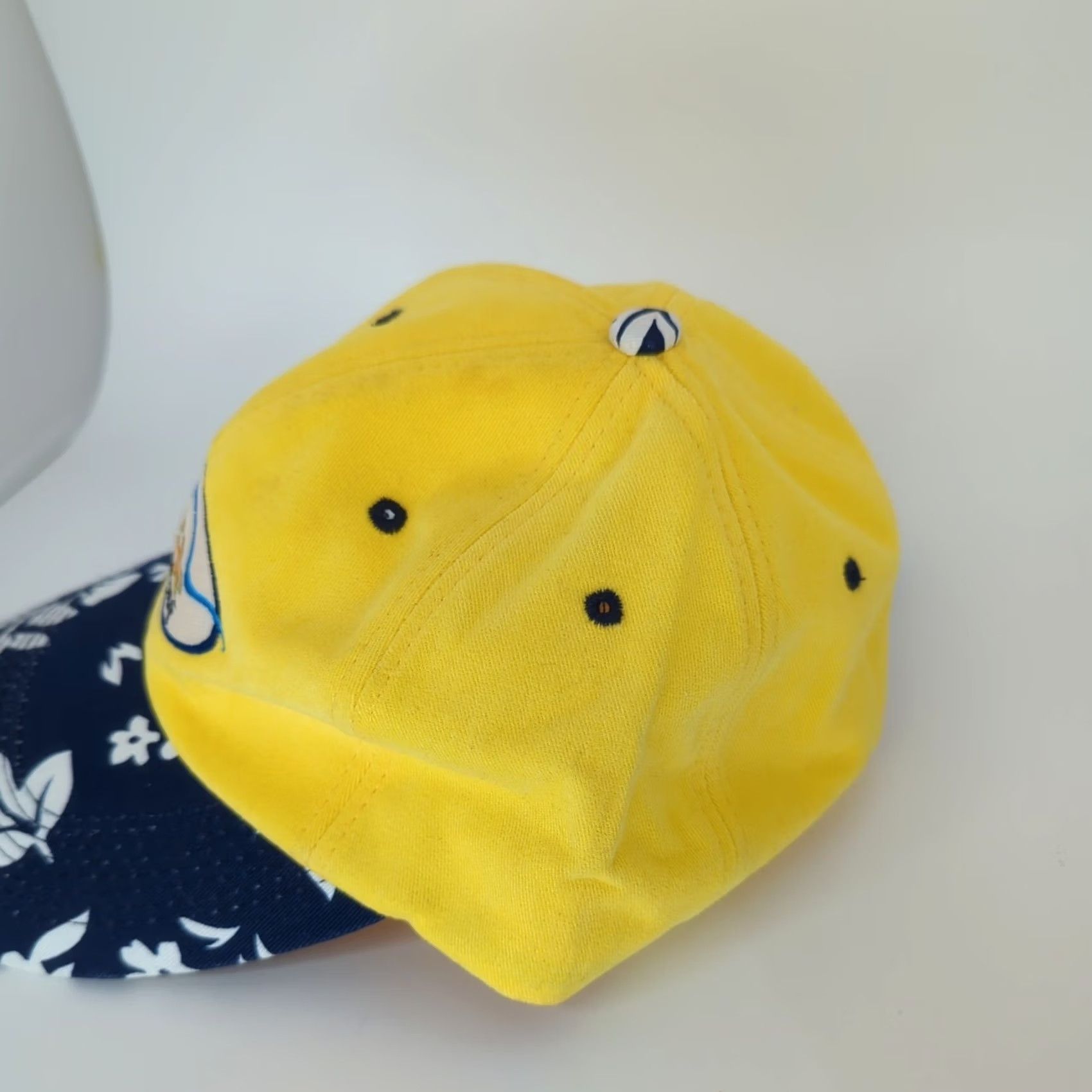 Vintage VINTAGE Loop Hawaii Ball Hat Floral Yellow Embroidered Diamond Head Baseball Cap Men Adjustable Canvas Cotton USA Theme Size ONE SIZE - 5 Thumbnail