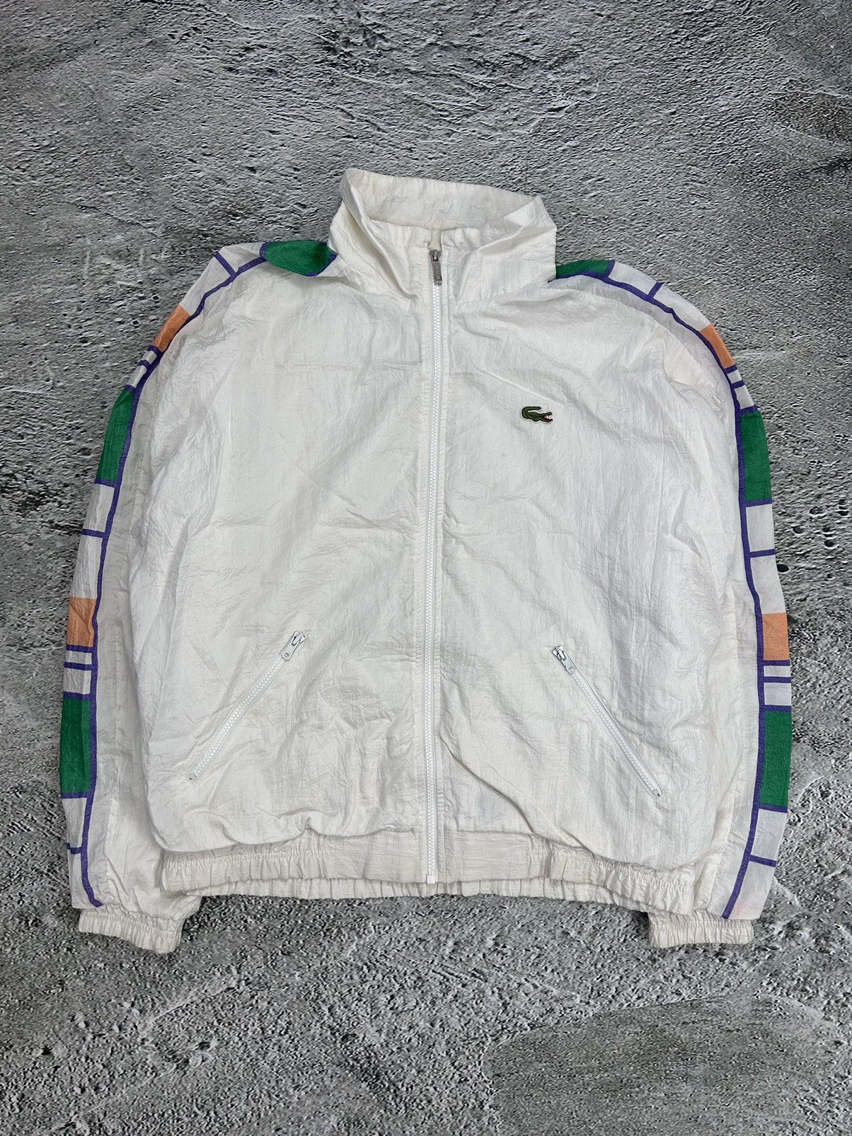 Lacoste Lacoste track suit vintage white pants windbreaker 90s Size US L / EU 52-54 / 3 - 2 Thumbnail