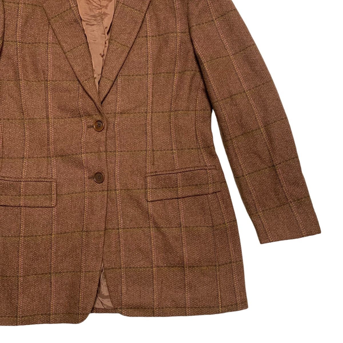 Max Mara Max Mara Checkered Jacket Size S / US 4 / IT 40 - 3 Thumbnail