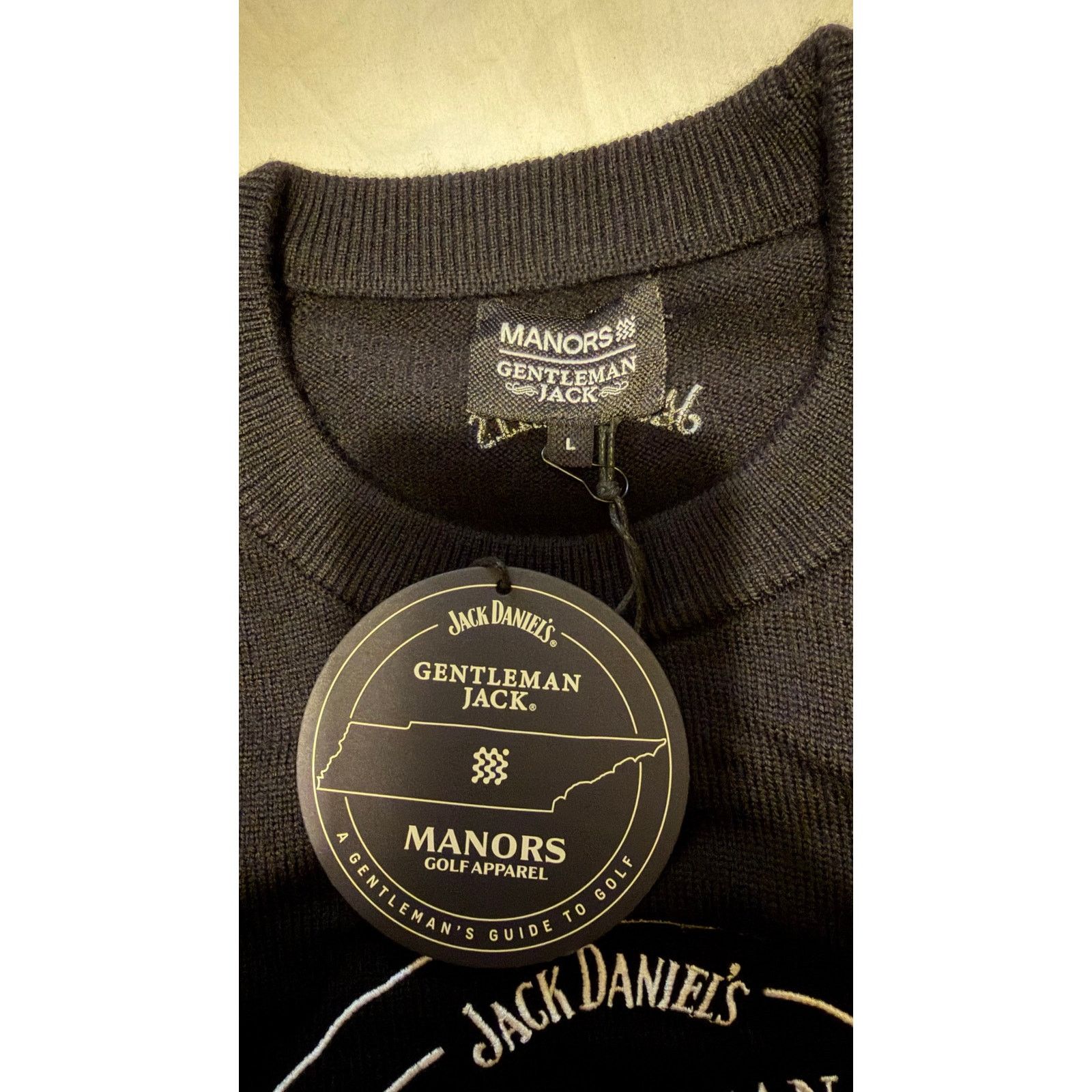 Manors Golf NWT Gentleman Jack x Manors Golf Merino Sweater size L Size US L / EU 52-54 / 3 - 7 Thumbnail