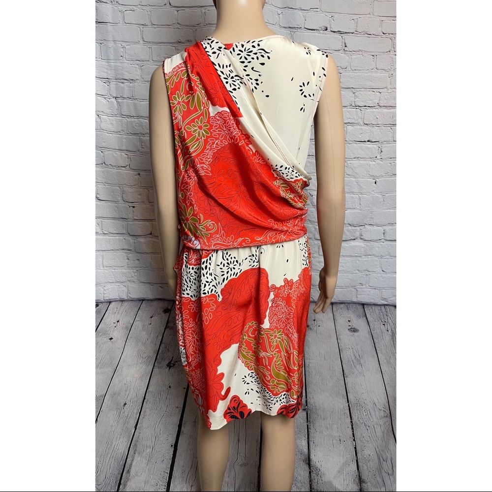 Other JULIE DILLON Silk Draped Crêpe de Chine Sheath Dress Size 10 Size L / US 10 / IT 46 - 5 Thumbnail
