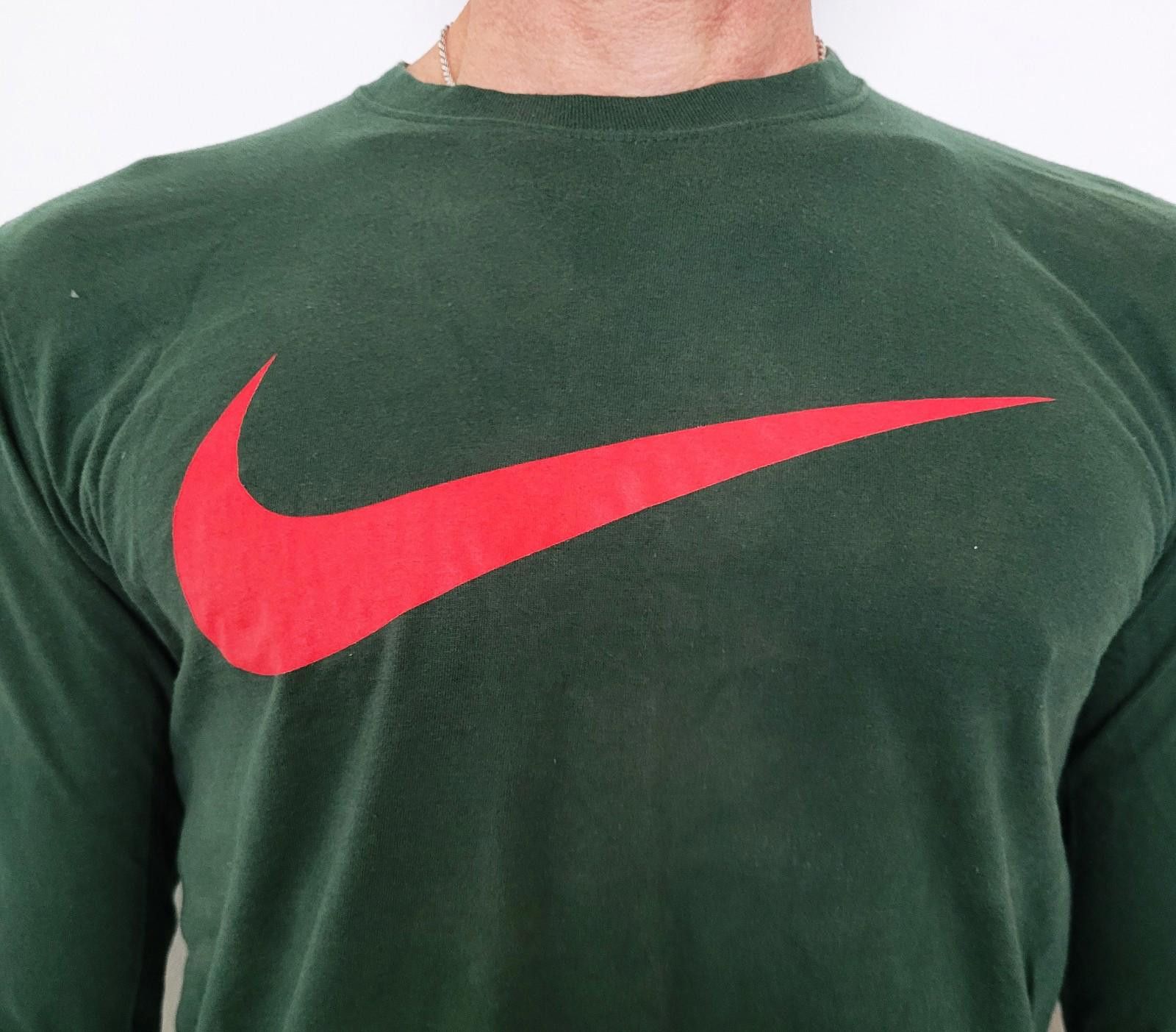Nike Nike Men’s Long Sleeve Shirt – Forest Green w/ Red Swoosh Size US M / EU 48-50 / 2 - 3 Thumbnail
